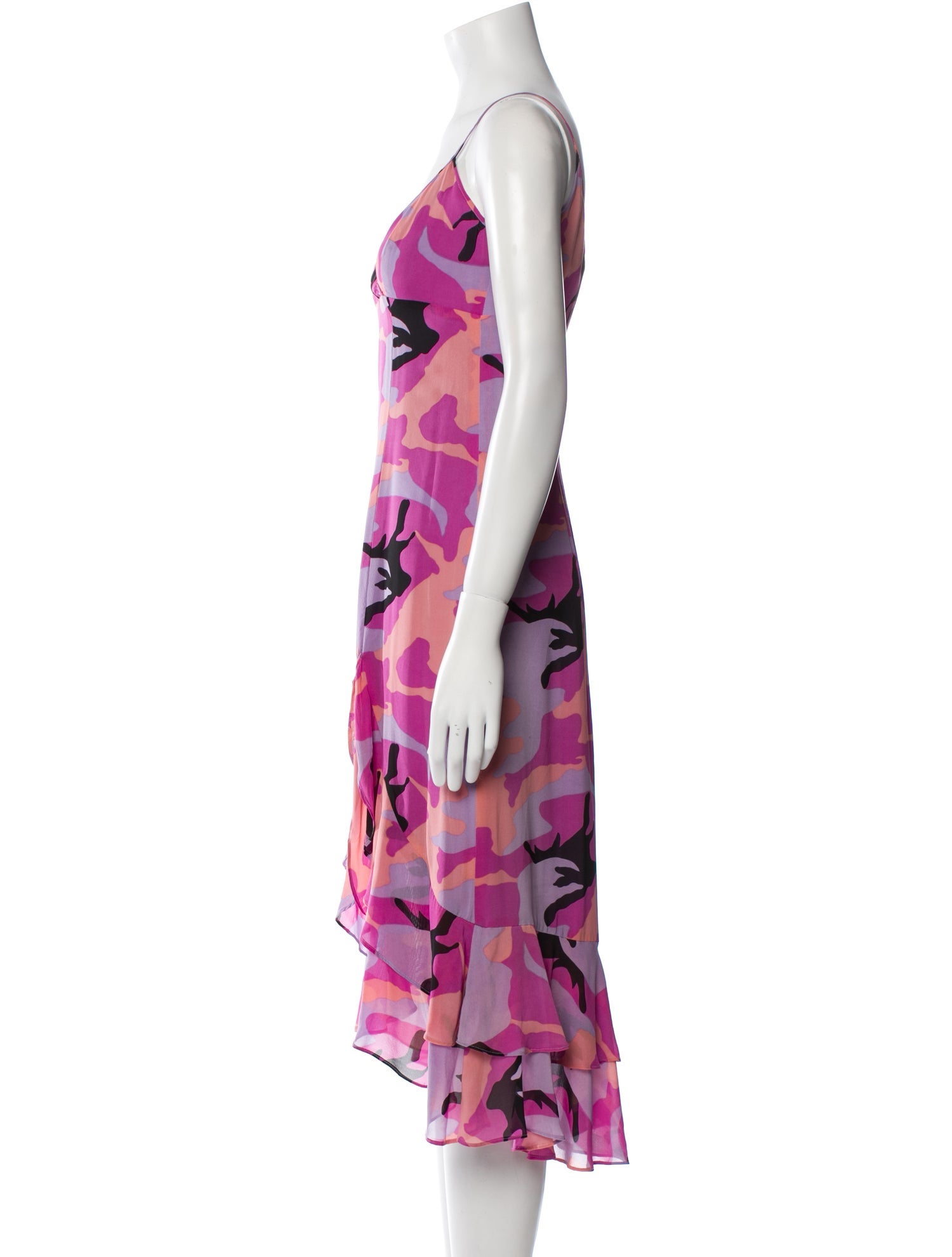 Nicole Miller Printed Midi Length Dress