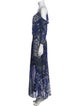 Nicole Miller Printed Long Dress