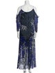 Nicole Miller Printed Long Dress