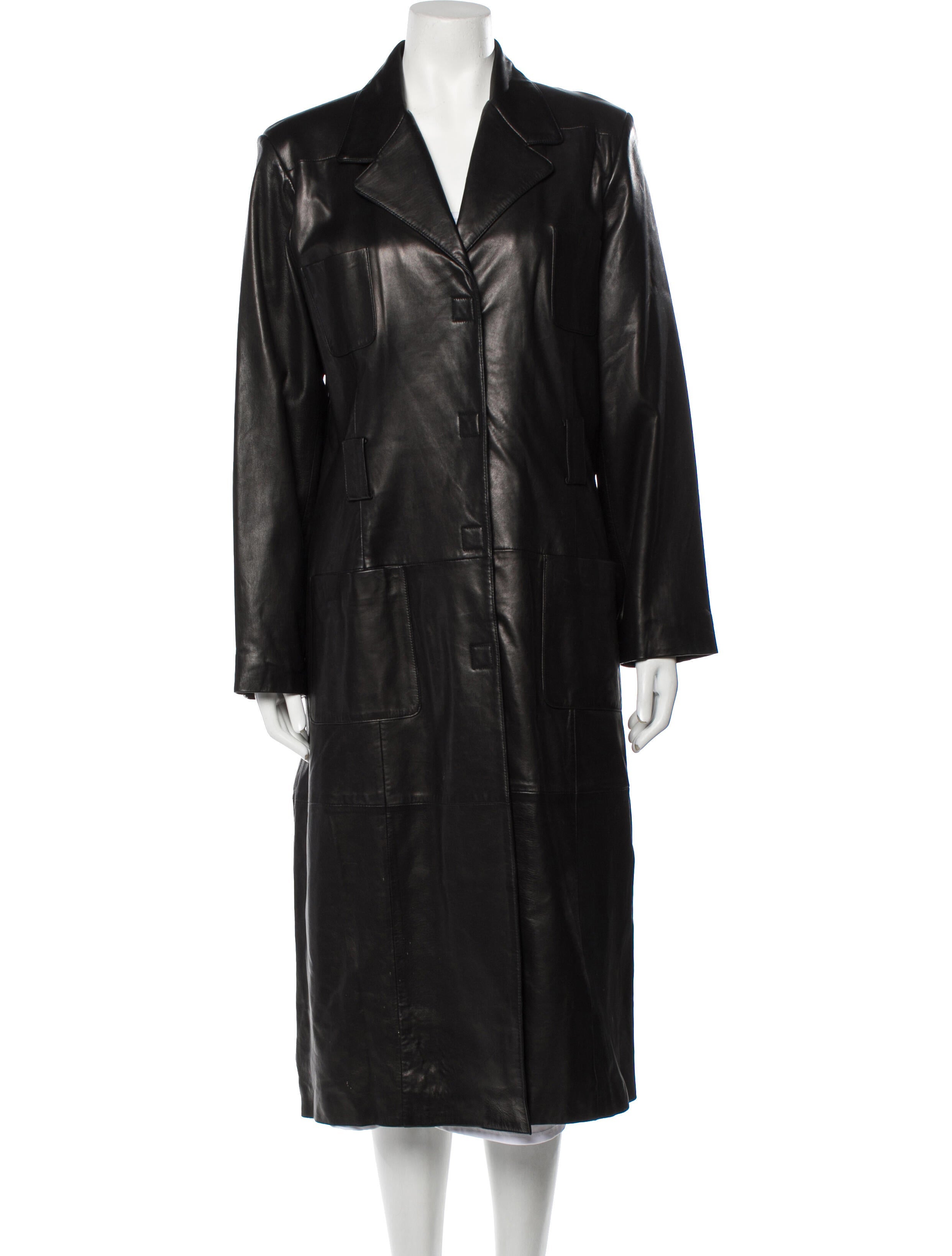 Nicole Miller Leather Coat