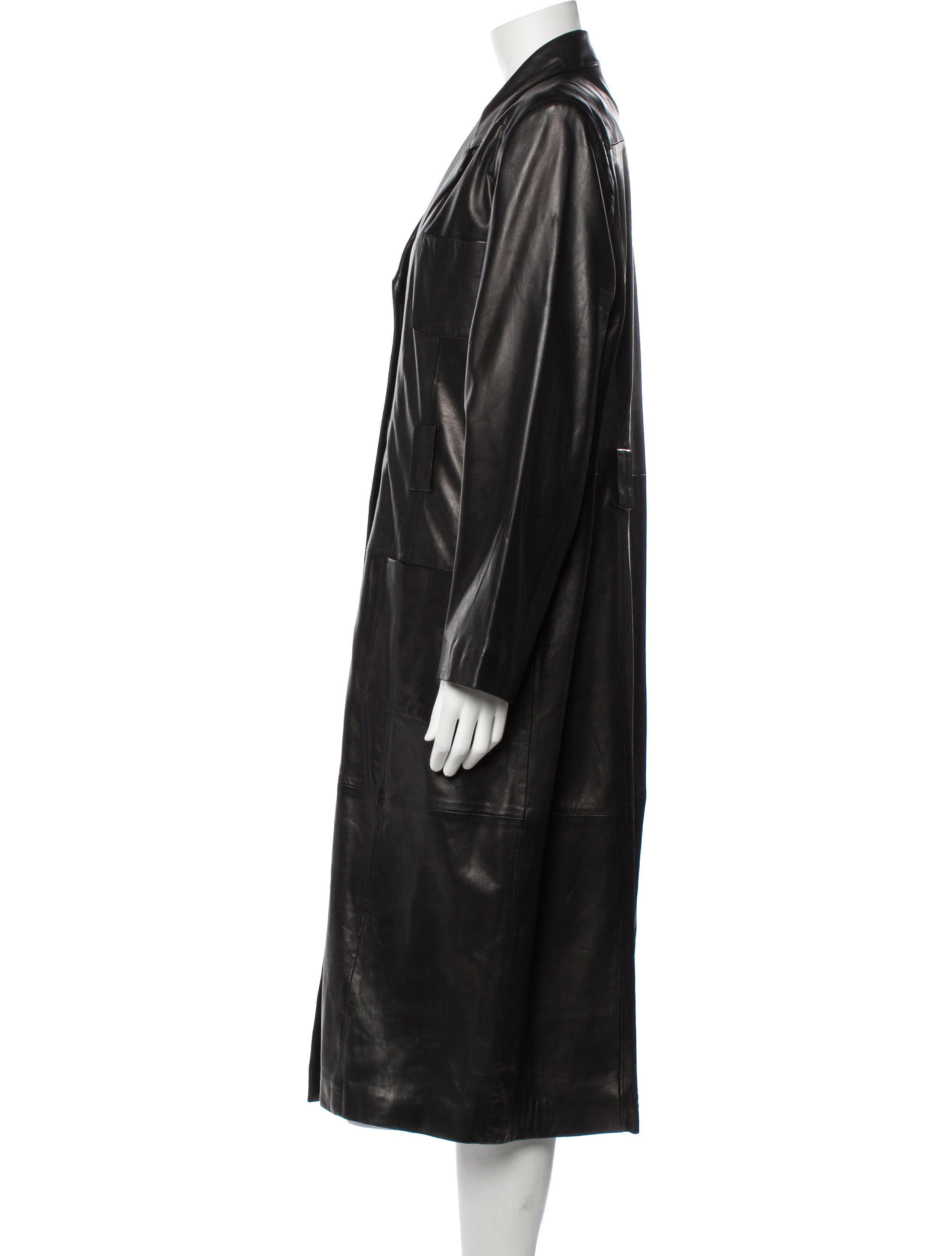 Nicole Miller Leather Coat