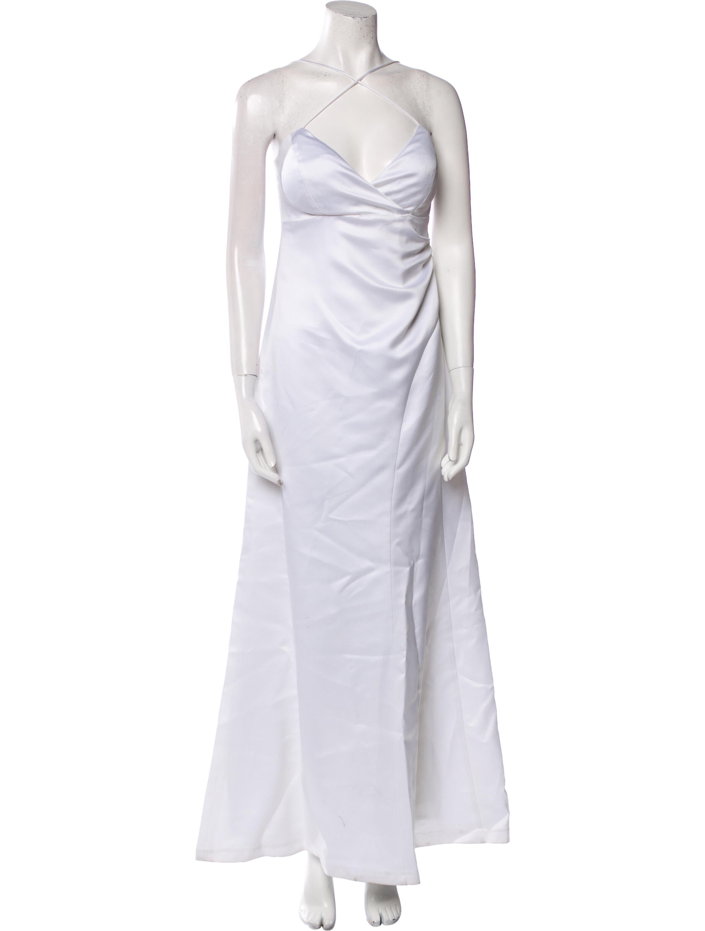 Nicole Miller One-Shoulder Long Dress