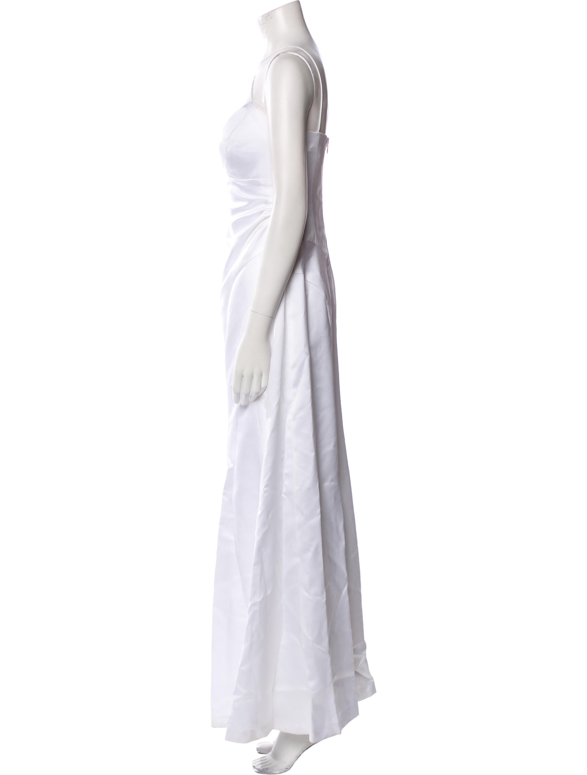 Nicole Miller One-Shoulder Long Dress