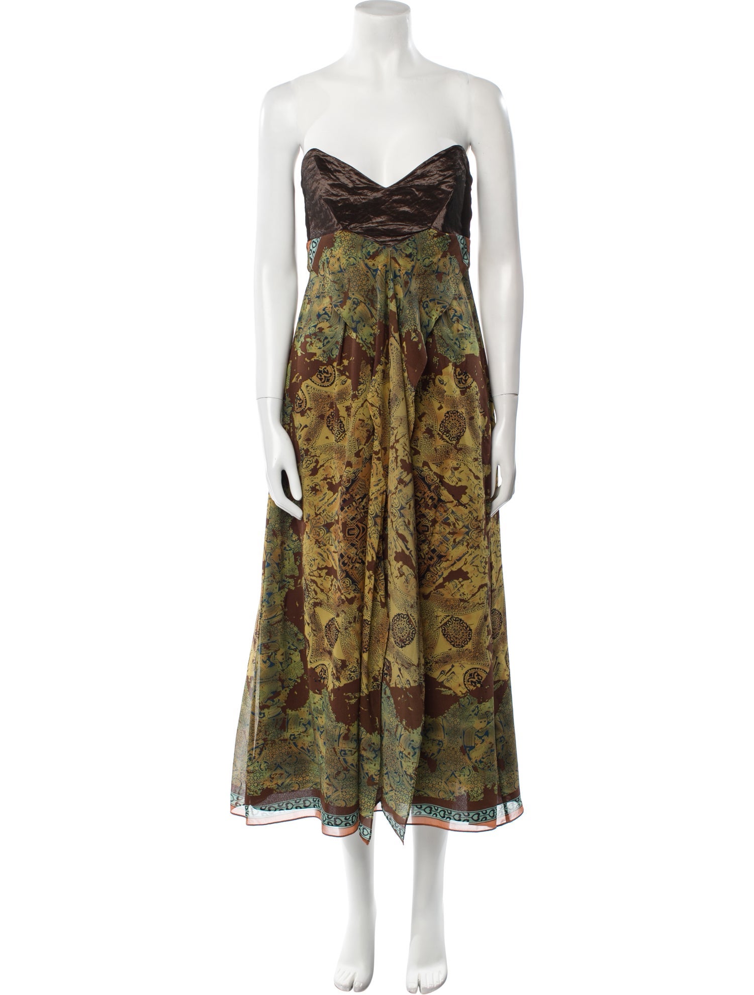 Nicole Miller Silk Midi Length Dress