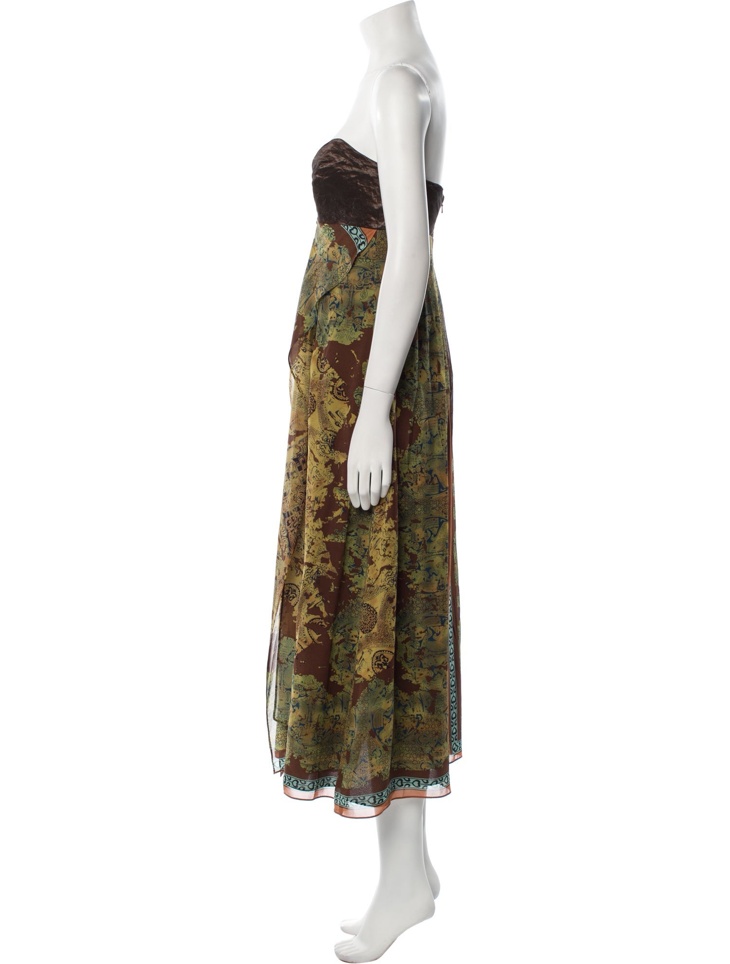 Nicole Miller Silk Midi Length Dress