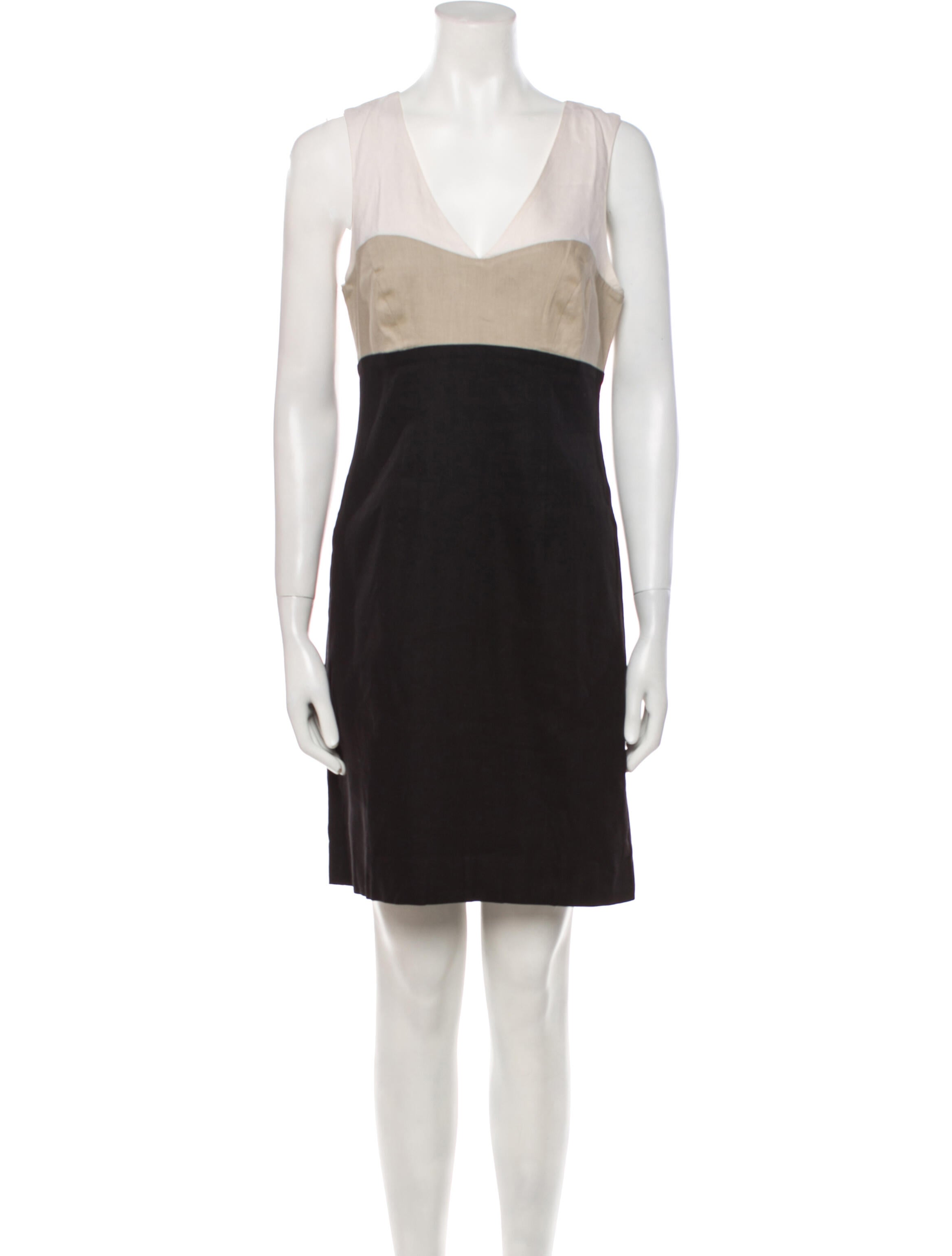 Nicole Miller V-Neck Mini Dress