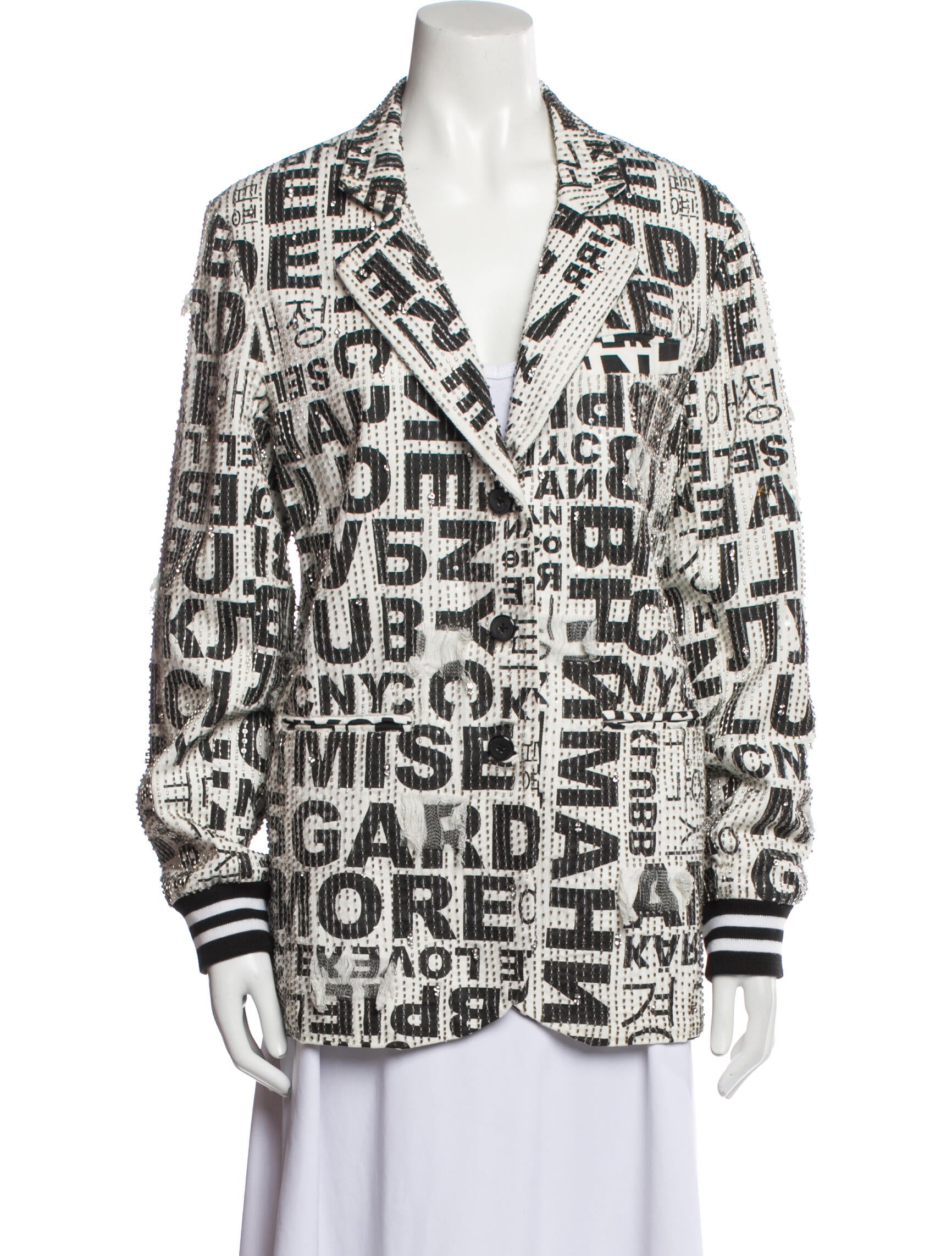 Nicole Miller Printed Blazer