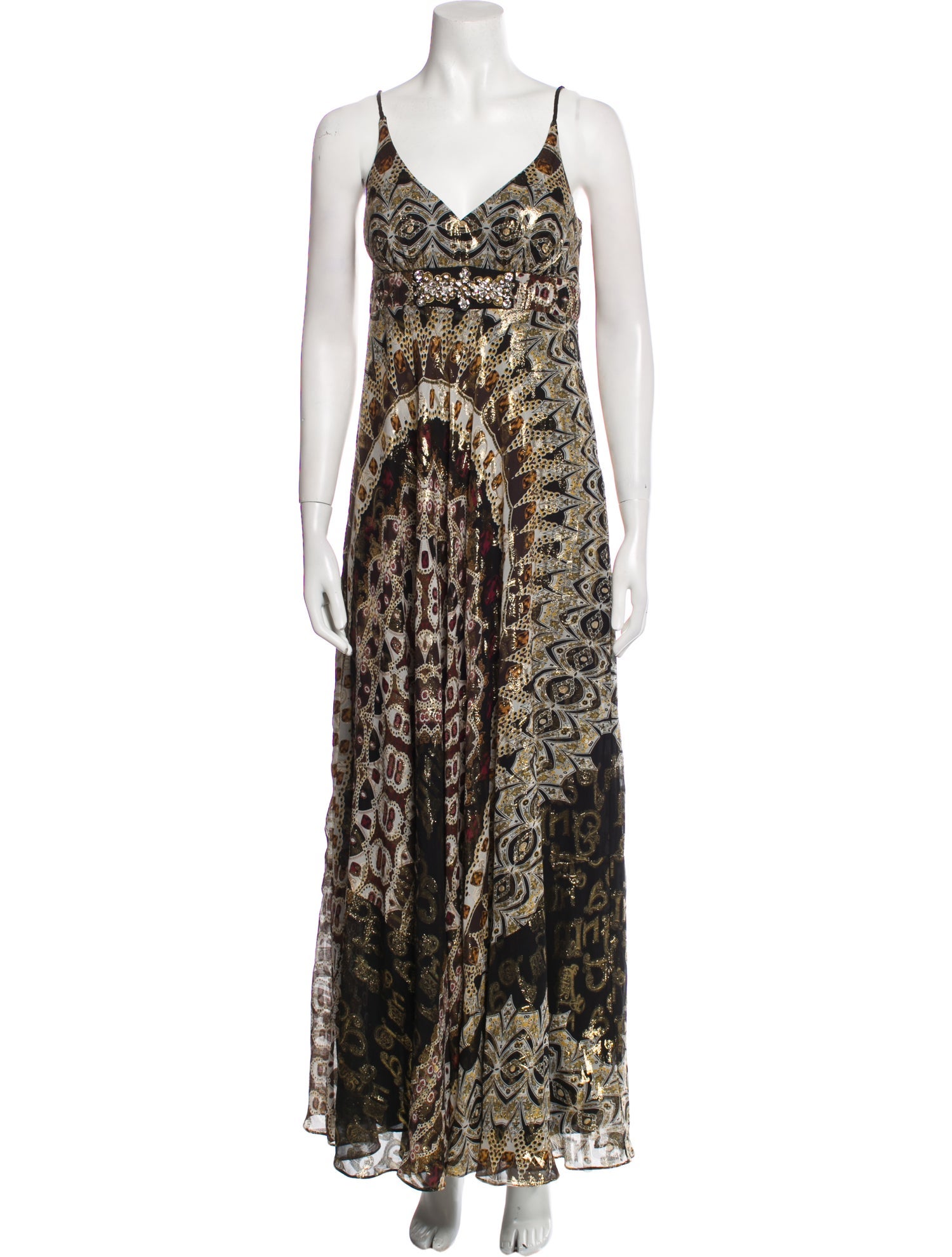 Nicole Miller Silk Long Dress
