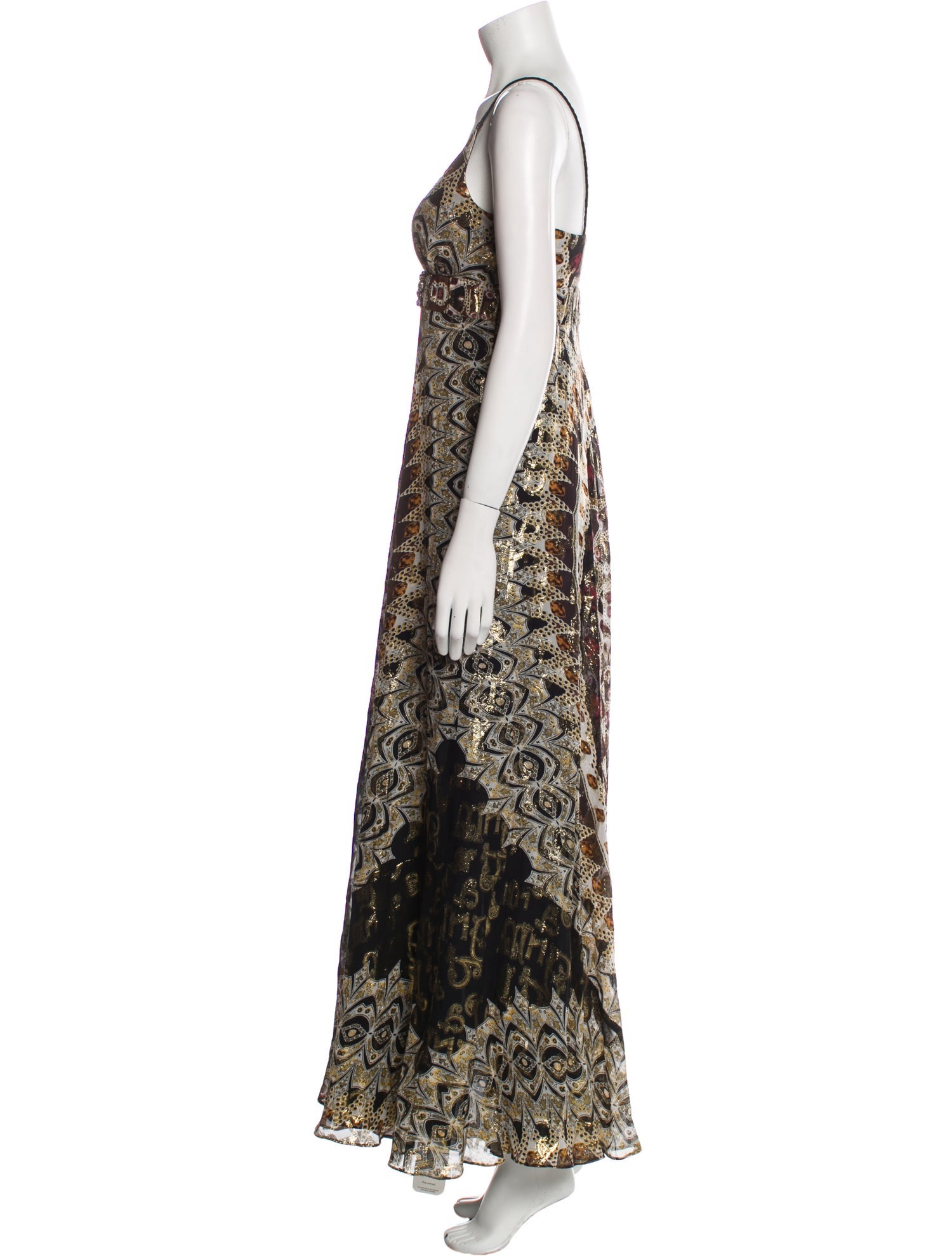 Nicole Miller Silk Long Dress