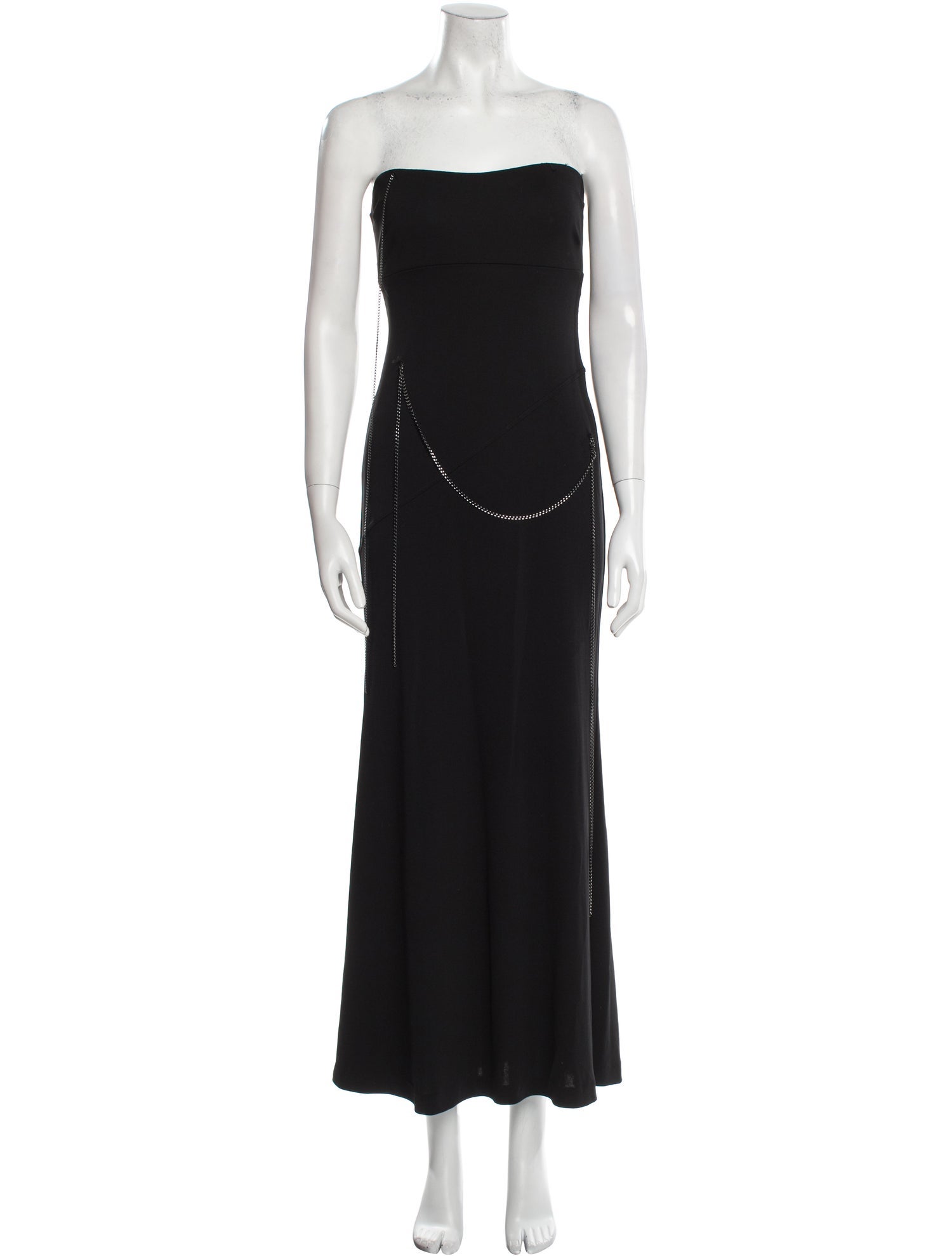 Nicole Miller Strapless Midi Length Dress
