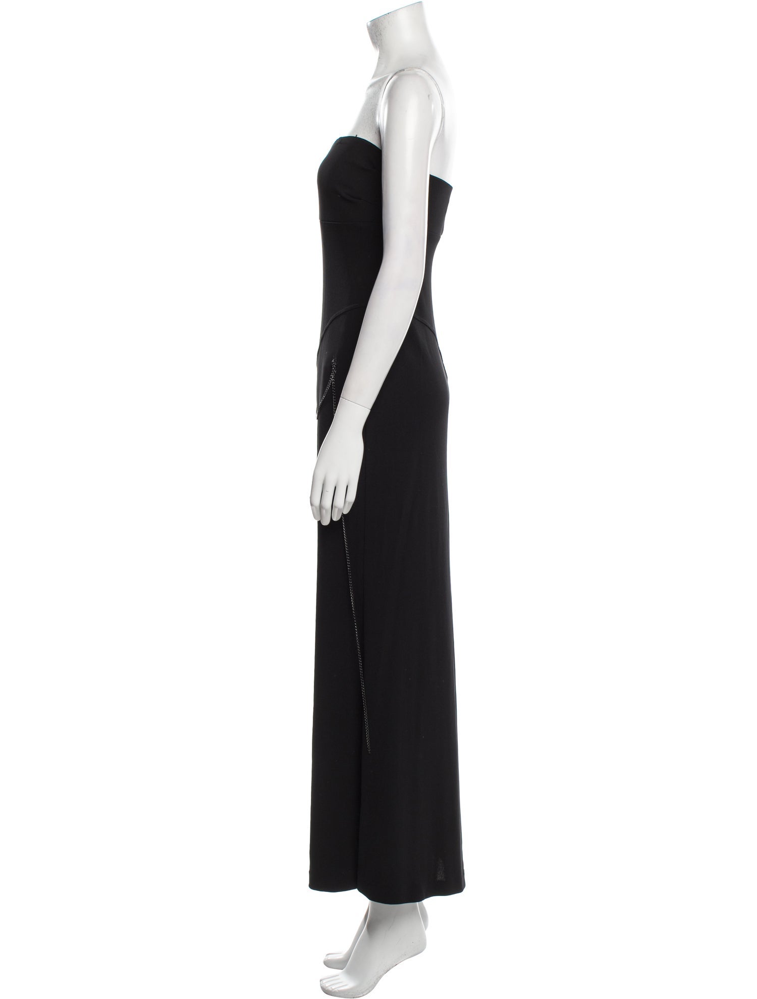 Nicole Miller Strapless Midi Length Dress