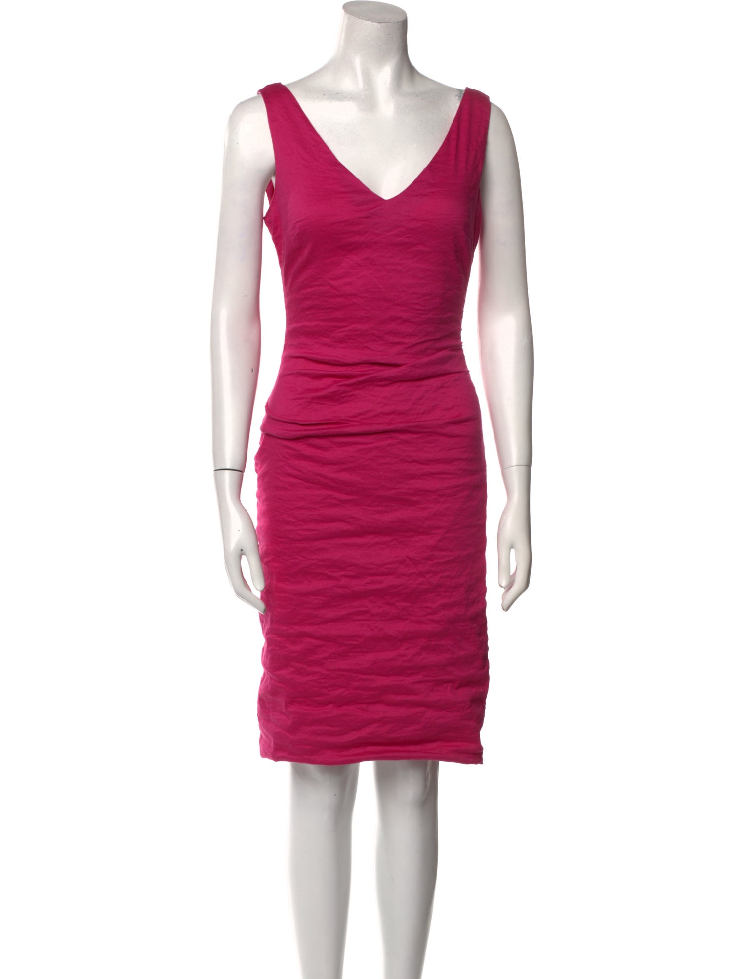 Nicole Miller V-Neck Knee-Length Dress