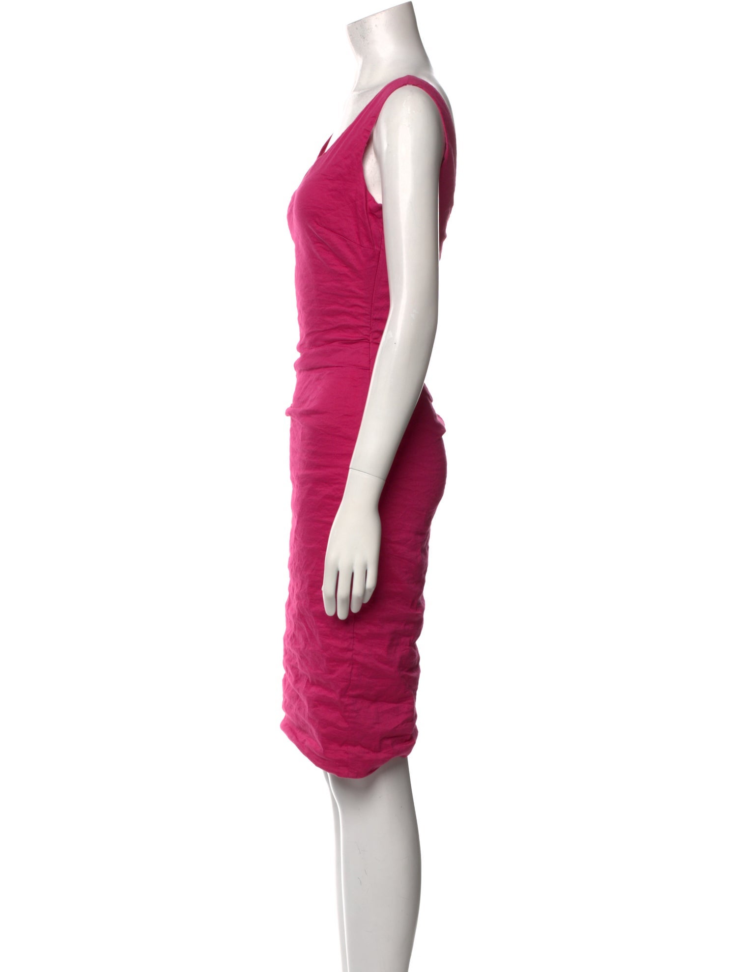 Nicole Miller V-Neck Knee-Length Dress