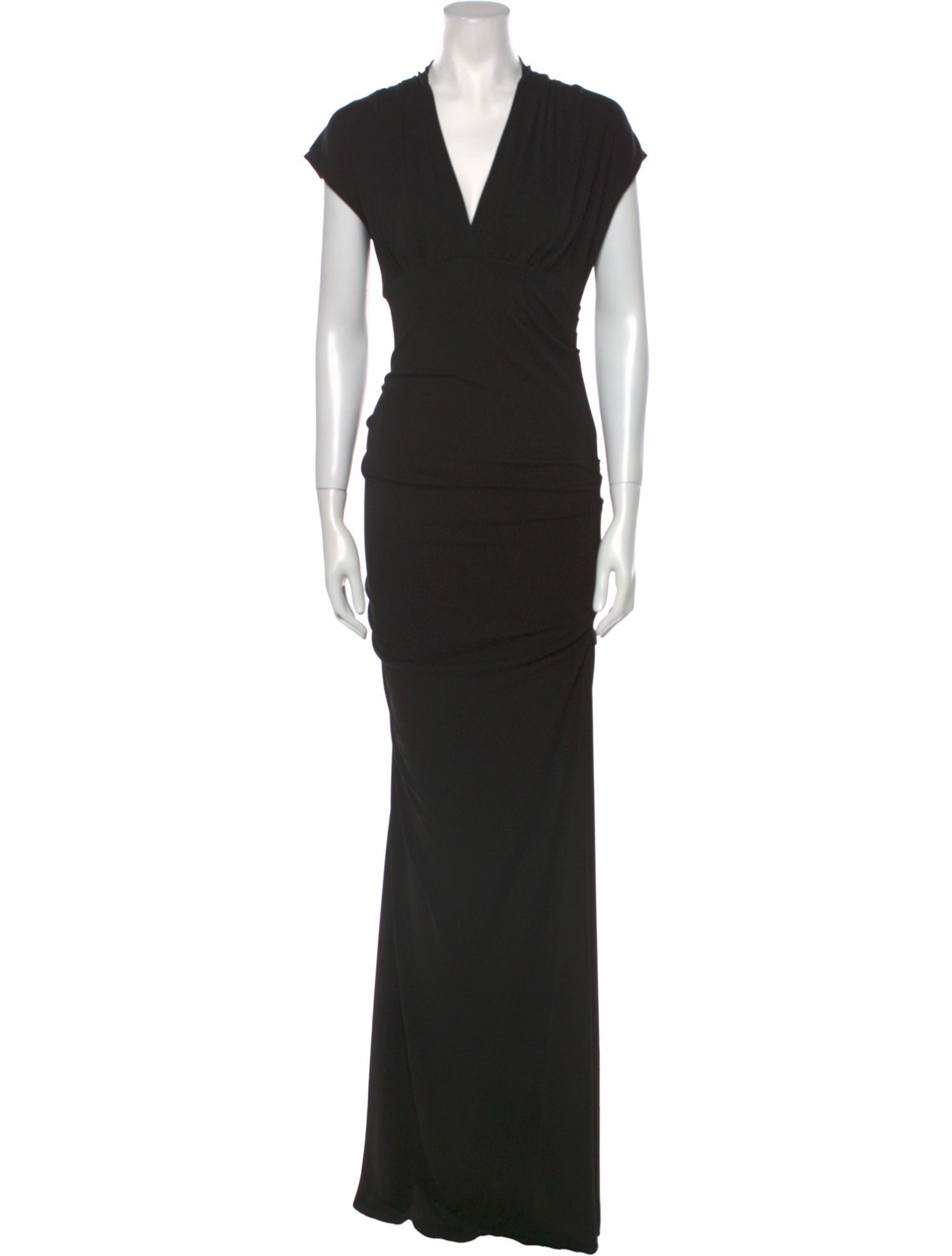 Nicole Miller V-Neck Long Dress