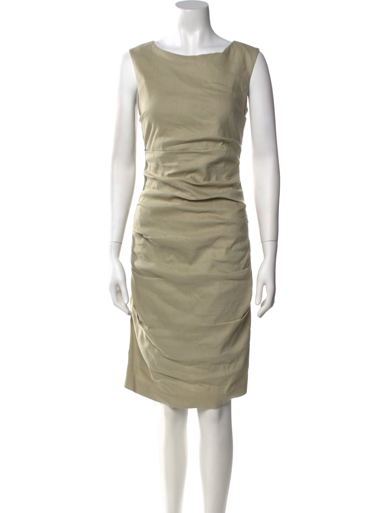 Nicole Miller Linen Knee-Length Dress