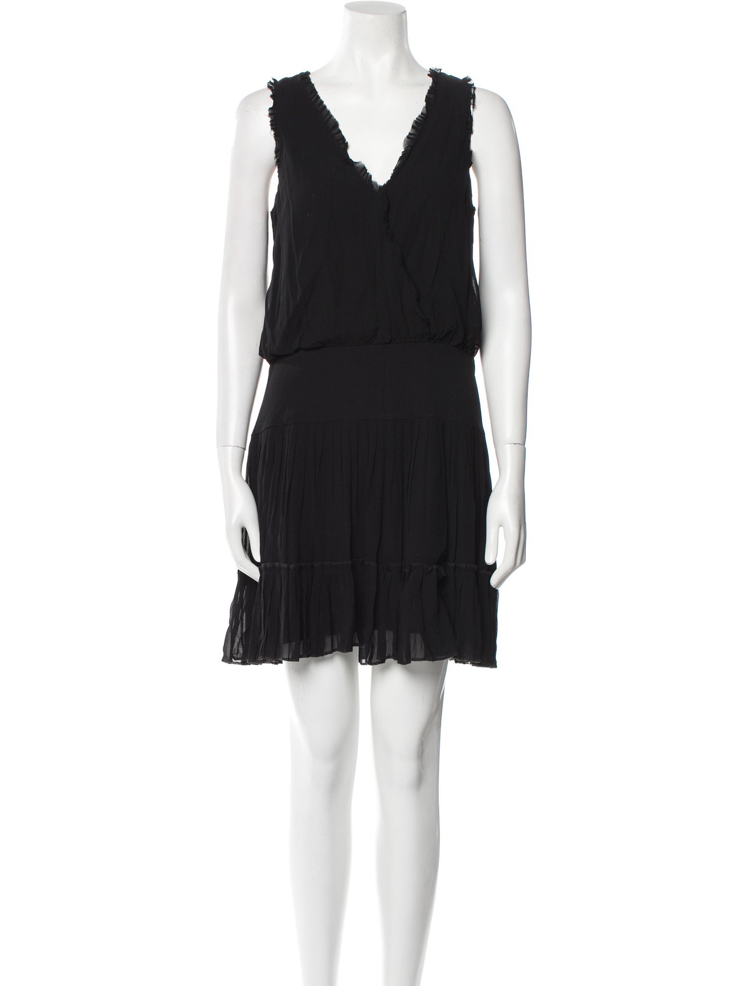 Nicole Miller V-Neck Mini Dress