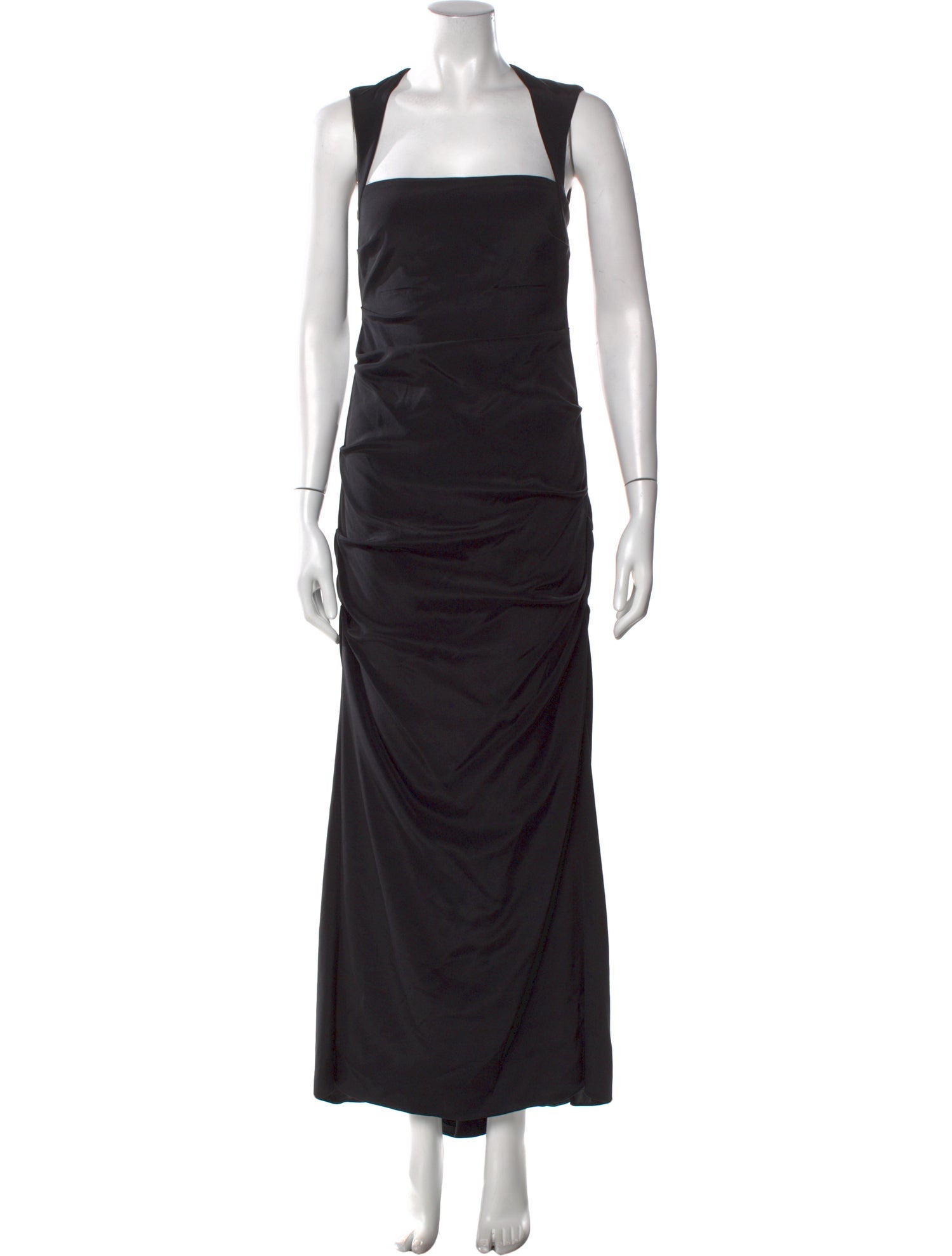 Nicole Miller Square Neckline Long Dress