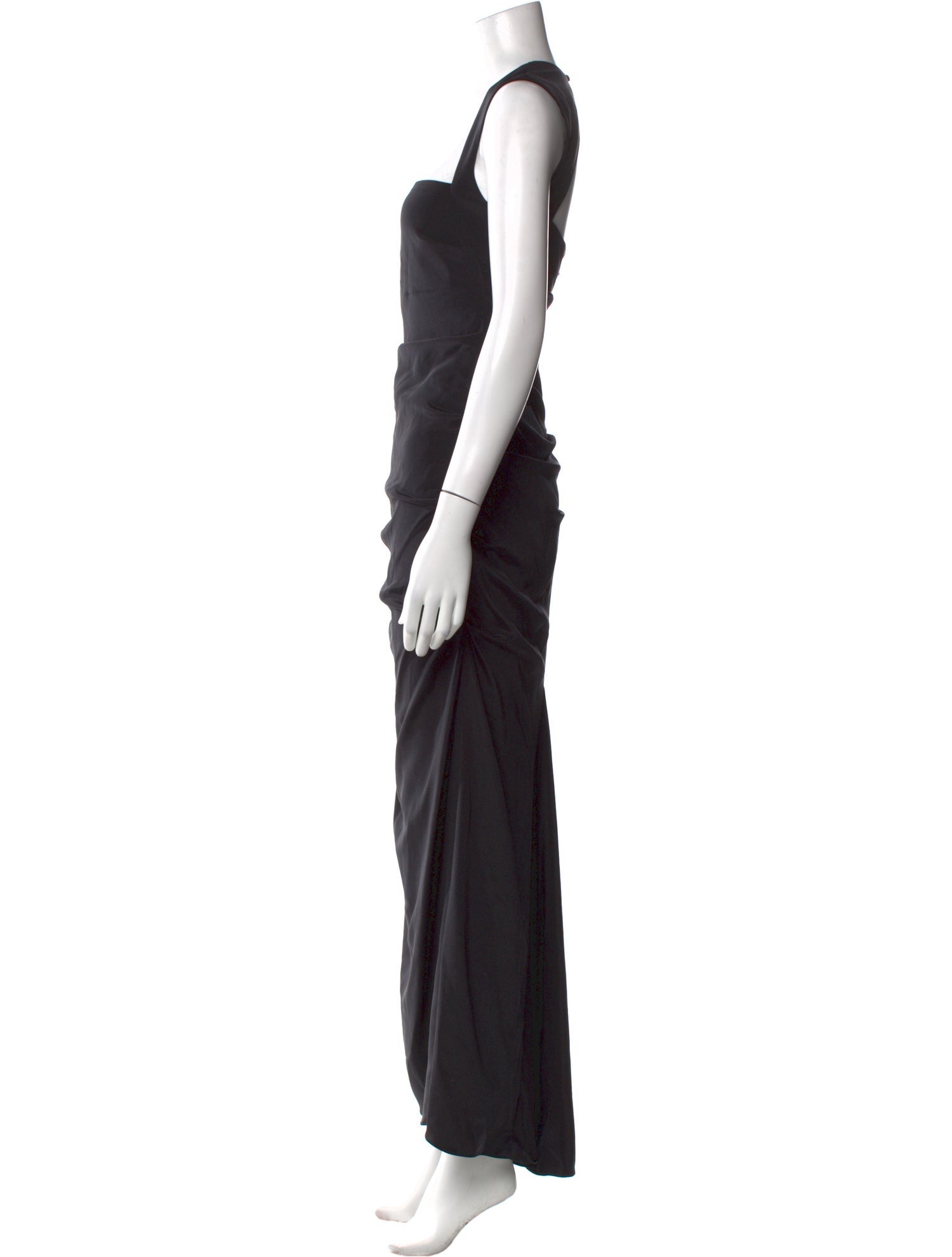 Nicole Miller Square Neckline Long Dress