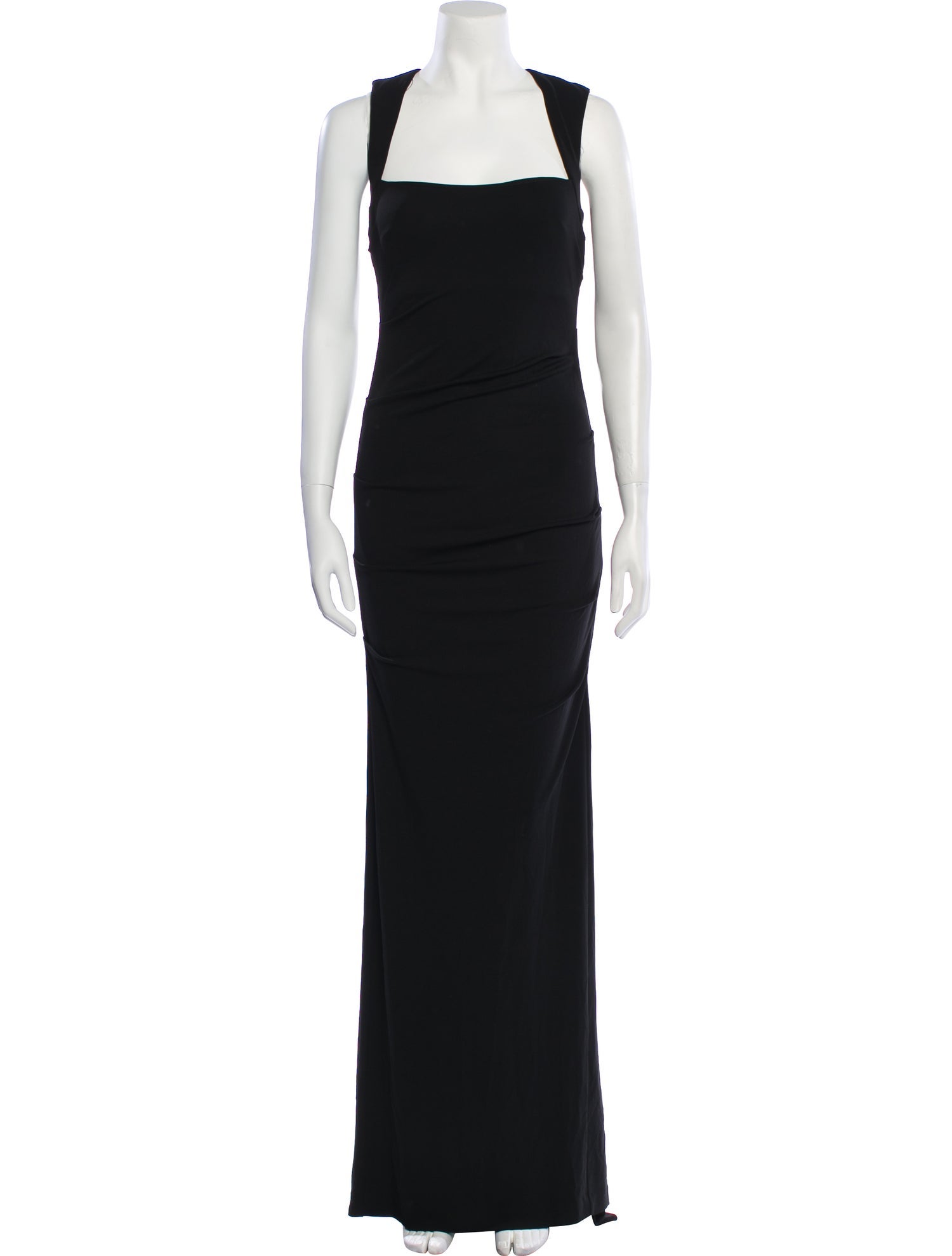 Nicole Miller Square Neckline Long Dress