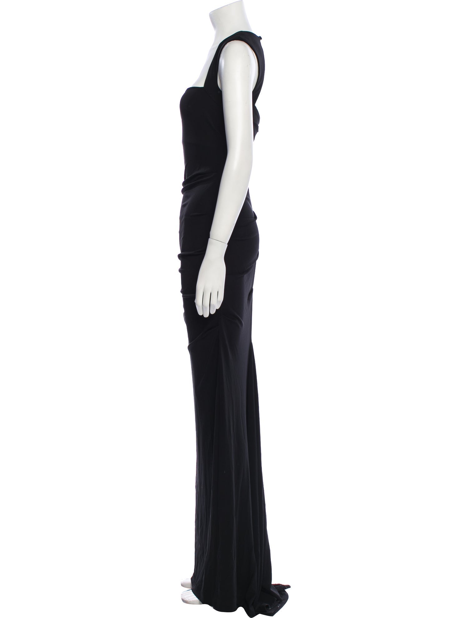 Nicole Miller Square Neckline Long Dress
