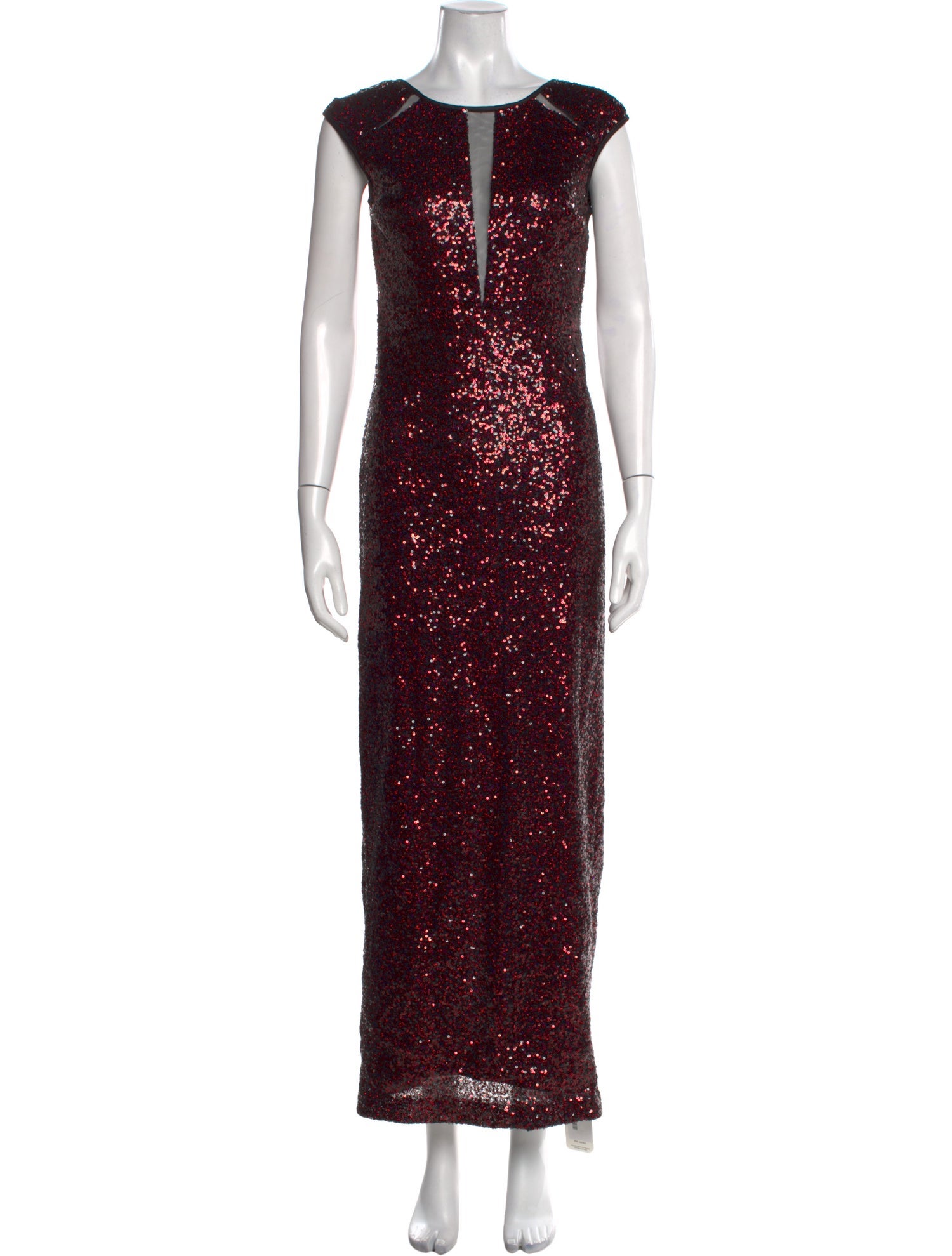 Nicole Miller V-Neck Long Dress