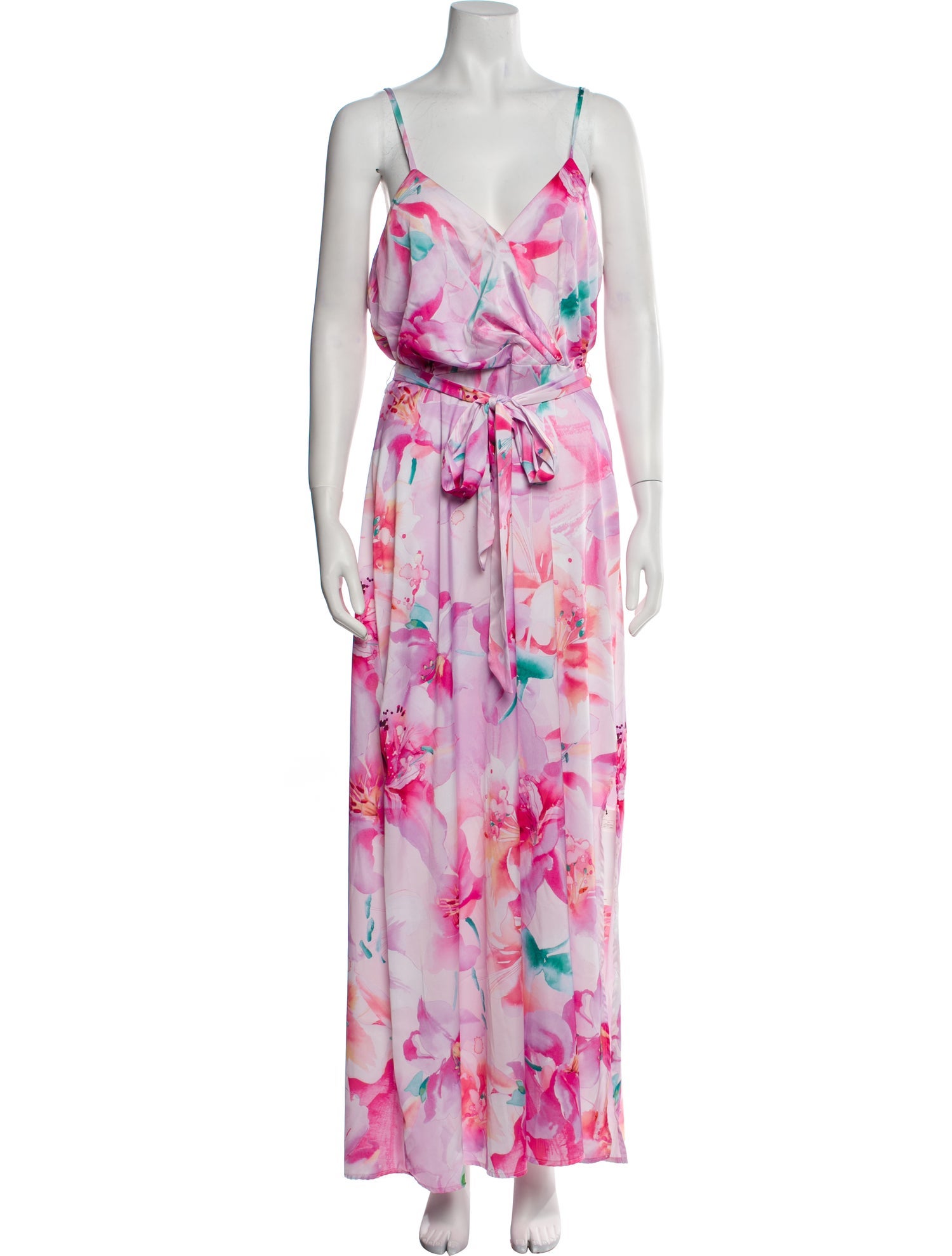 Nicole Miller Floral Print Long Dress