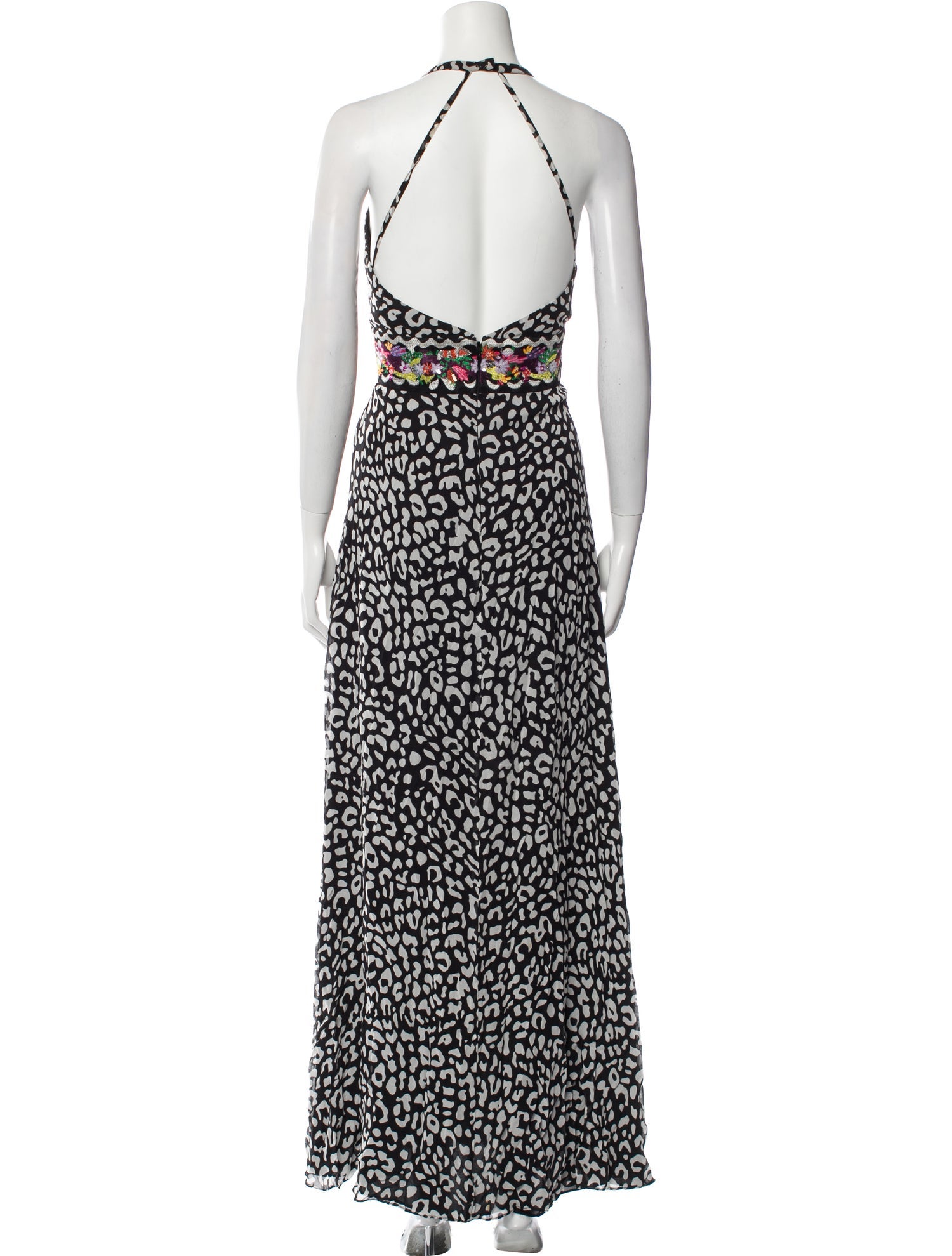 Nicole Miller Animal Print Long Dress