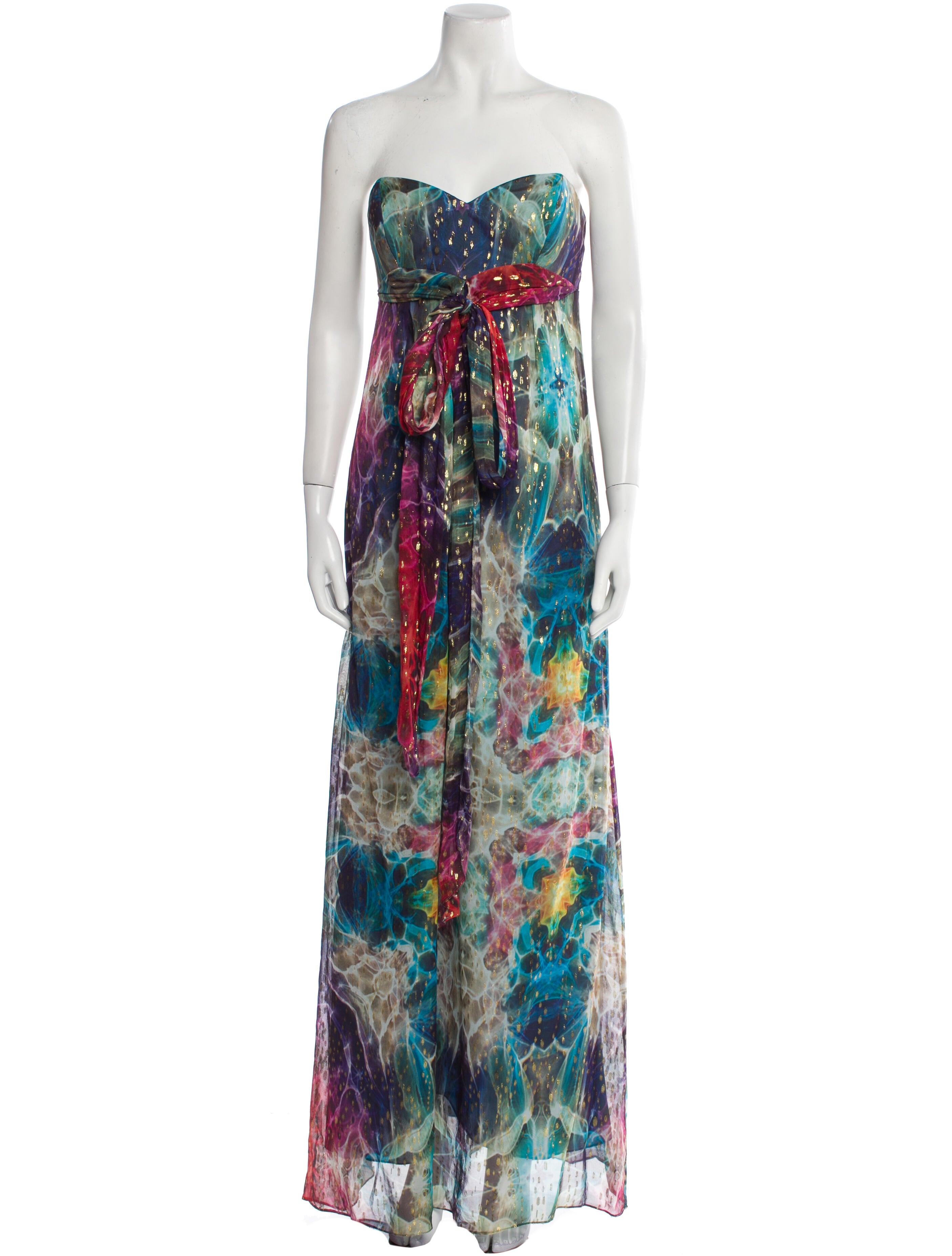 Nicole Miller Silk Long Dress