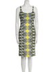 Nicole Miller Printed Knee-Length Dress