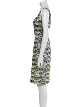Nicole Miller Printed Knee-Length Dress