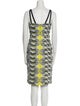Nicole Miller Printed Knee-Length Dress