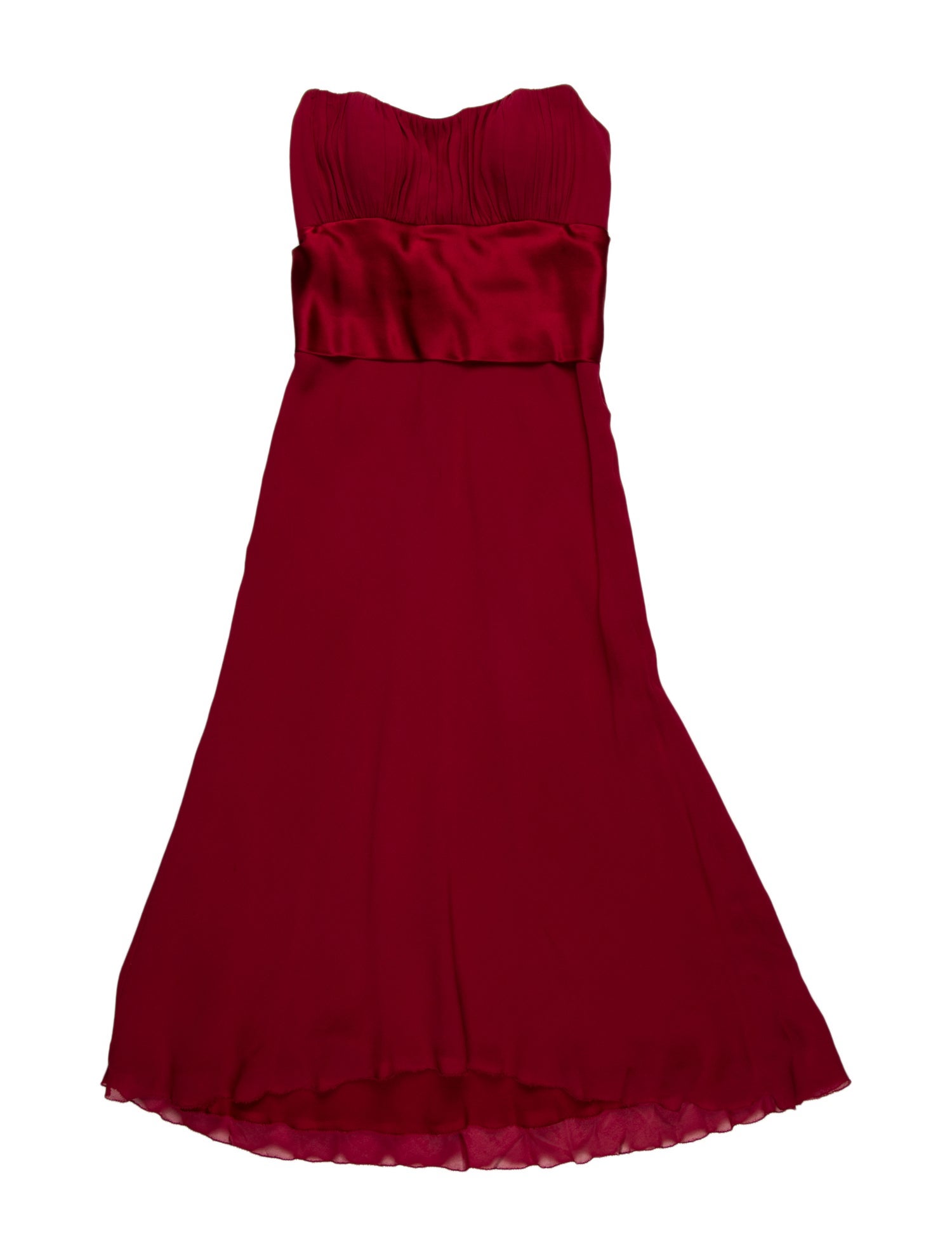 Nicole Miller Strapless Knee-Length Dress