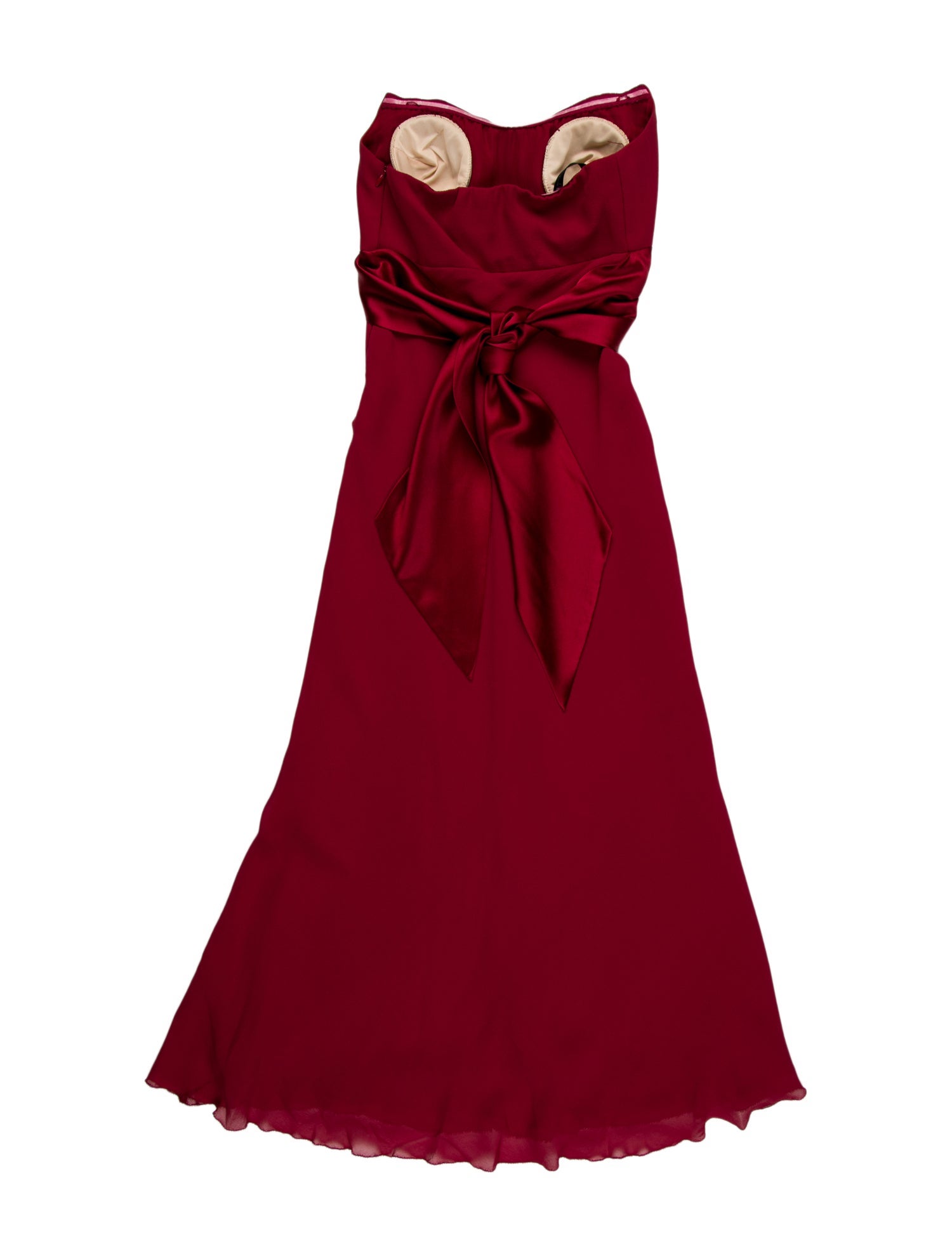 Nicole Miller Strapless Knee-Length Dress