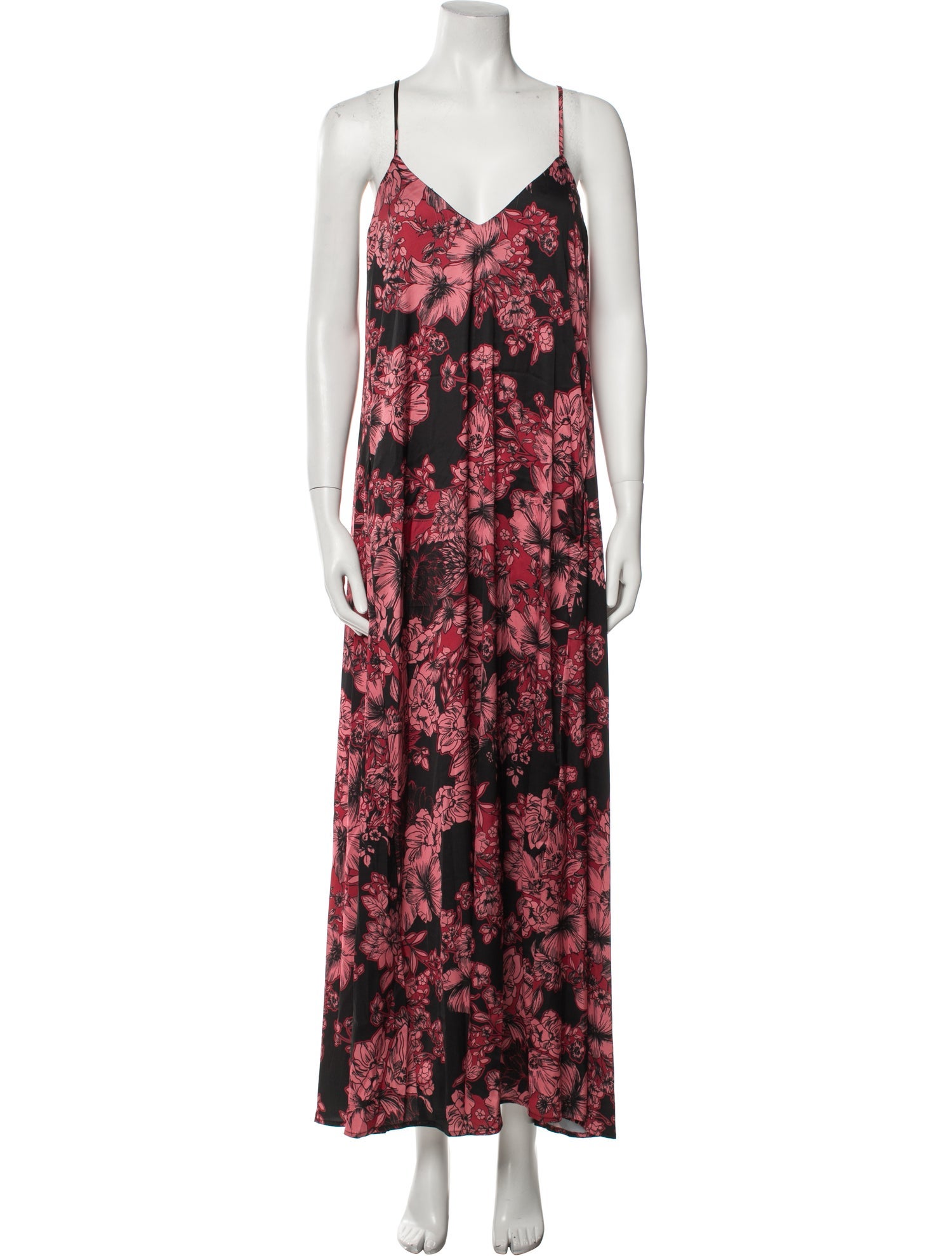 Nicole Miller Floral Print Long Dress