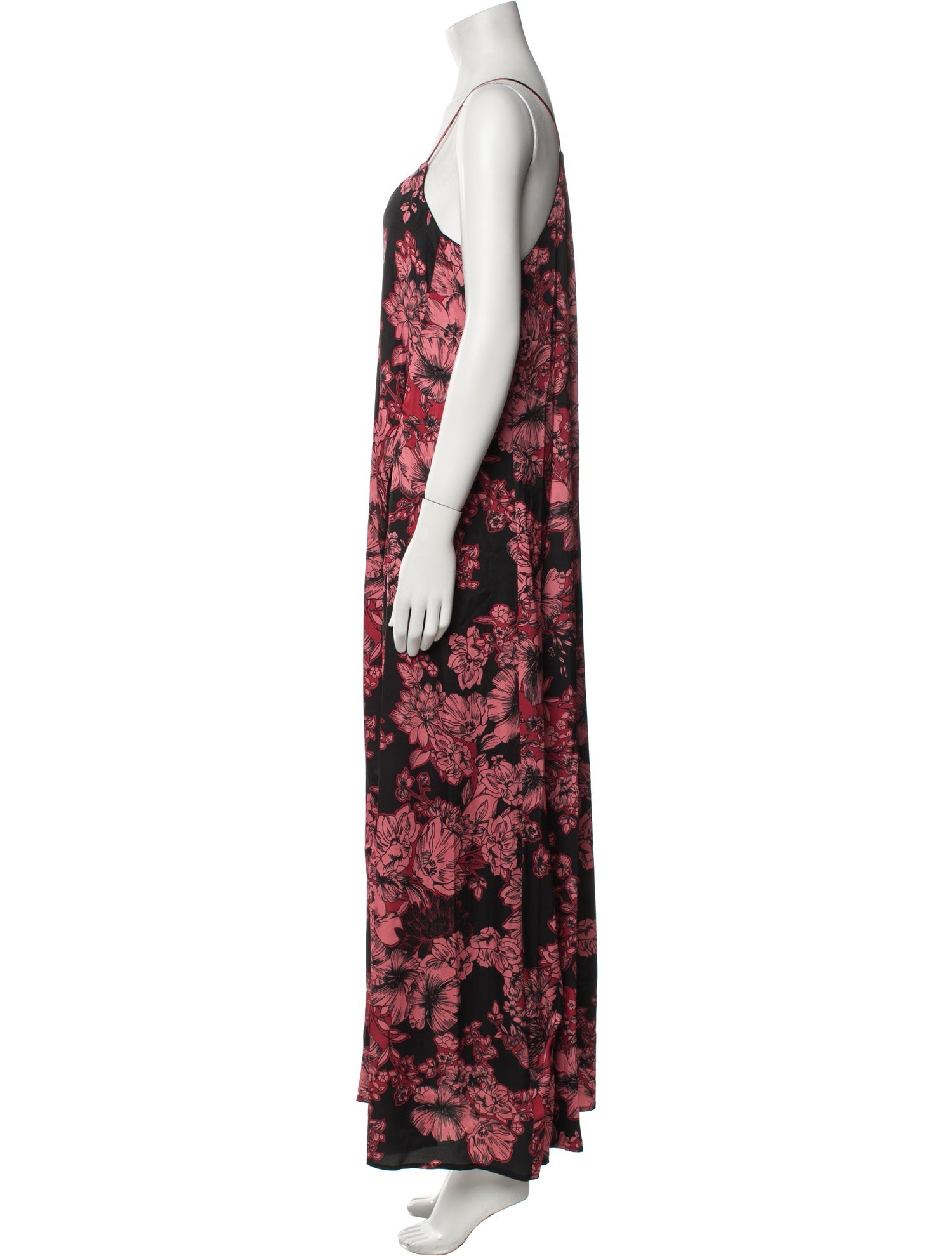Nicole Miller Floral Print Long Dress