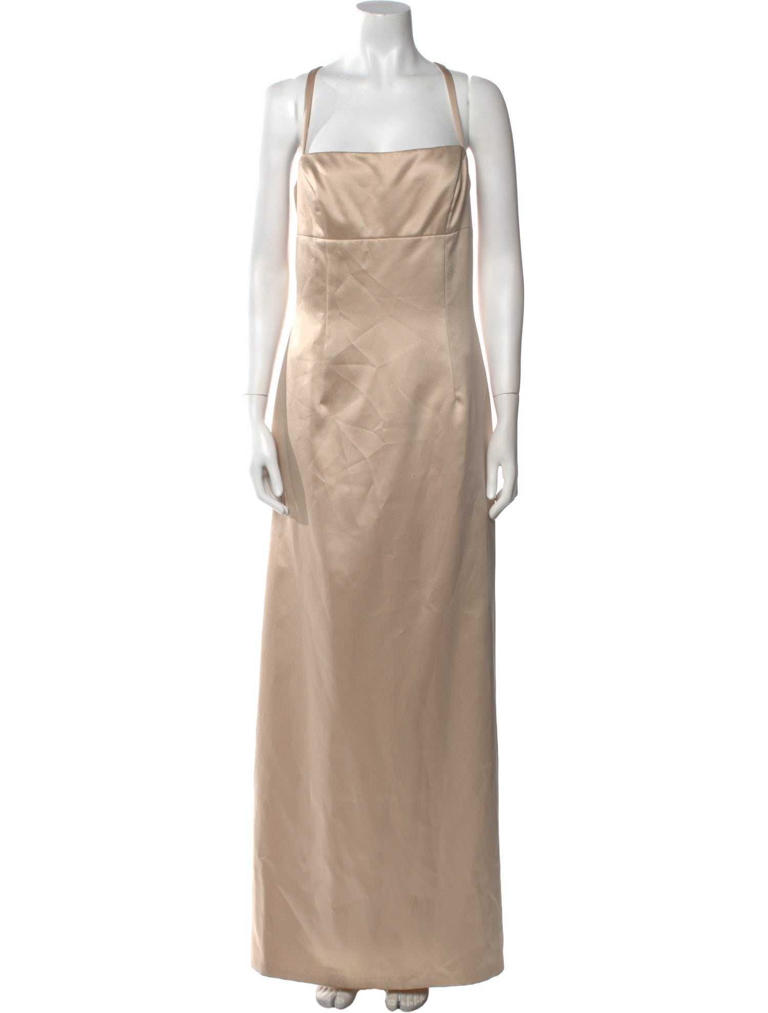 Nicole Miller Square Neckline Long Dress