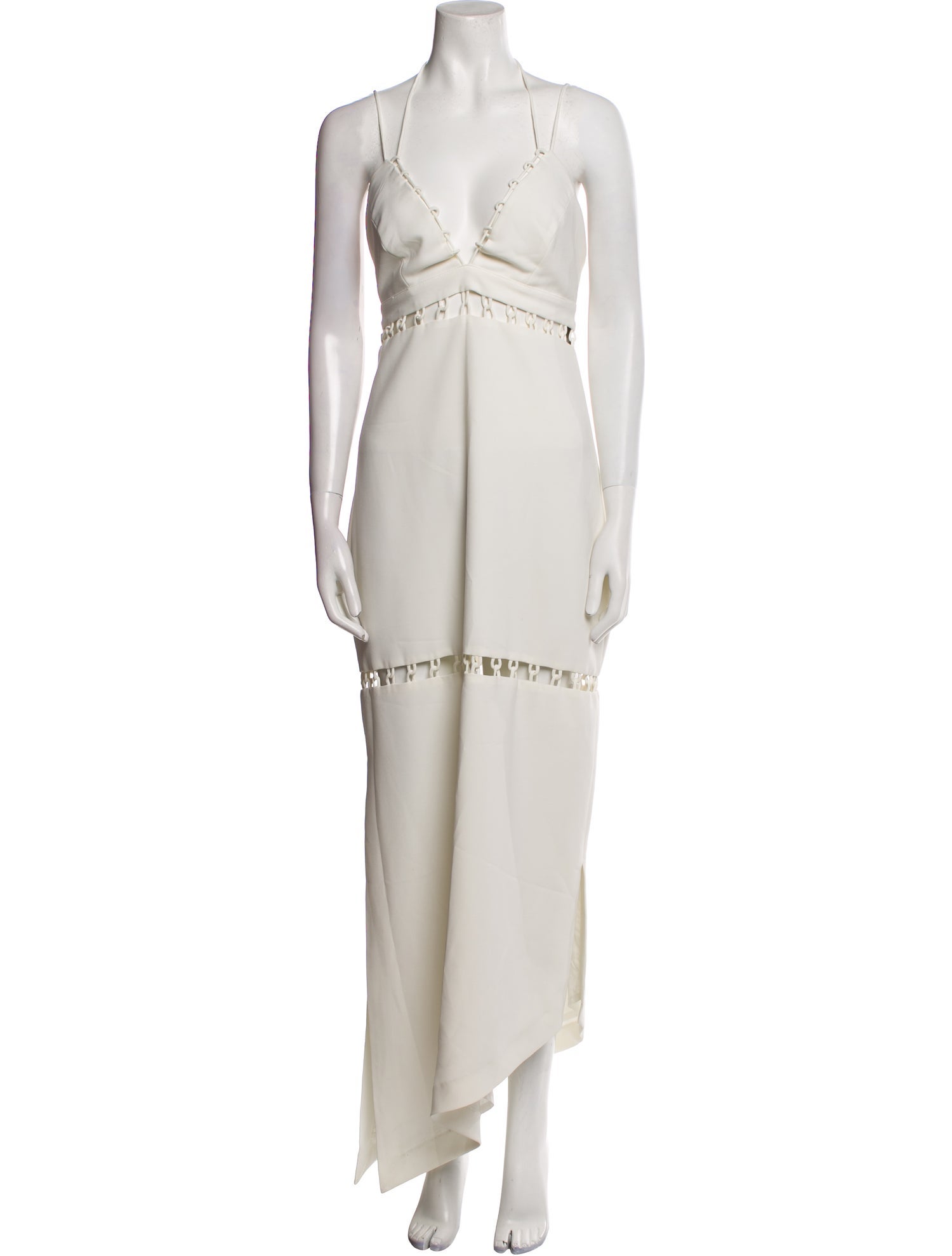 Nicole Miller V-Neck Long Dress