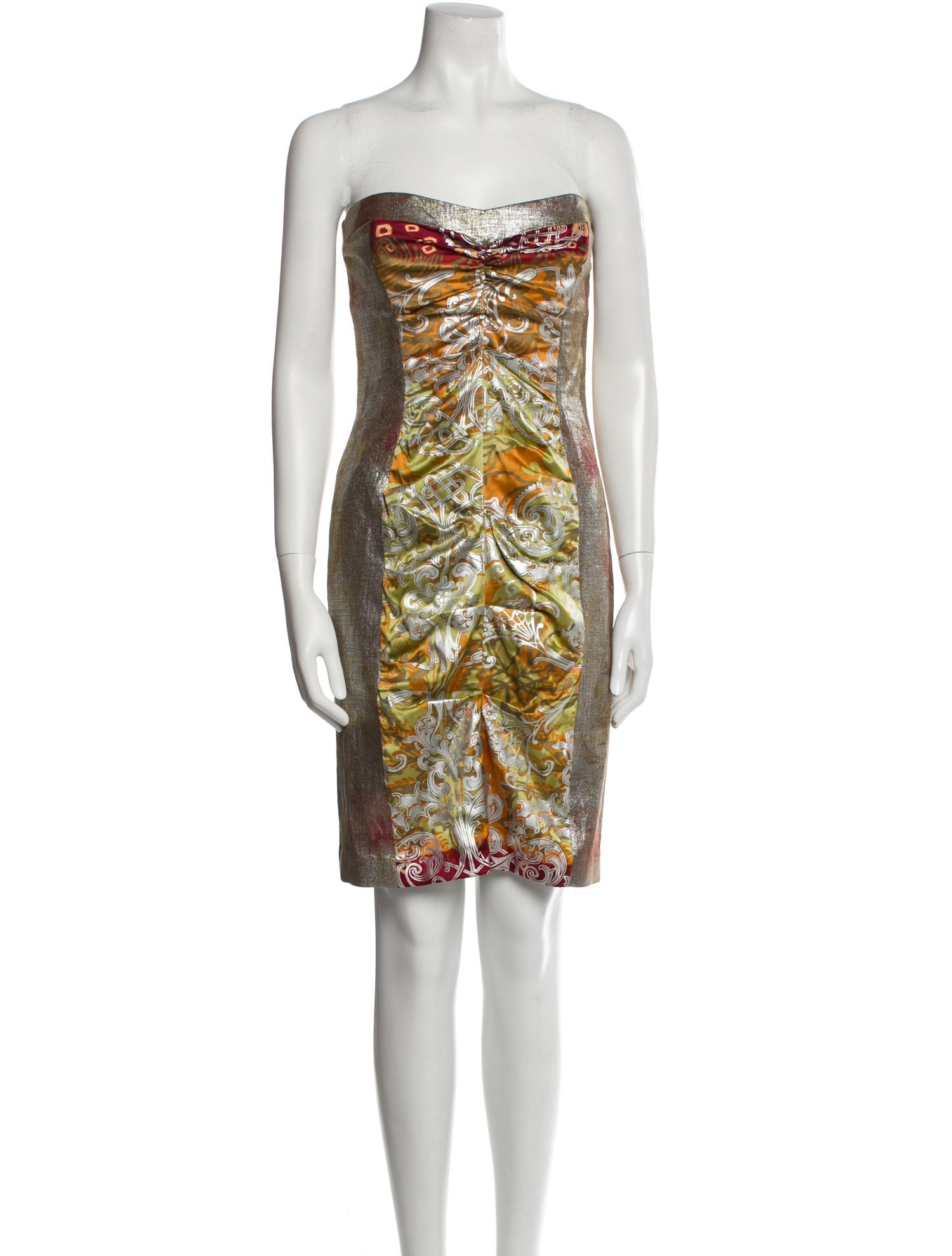 Nicole Miller Silk Knee-Length Dress