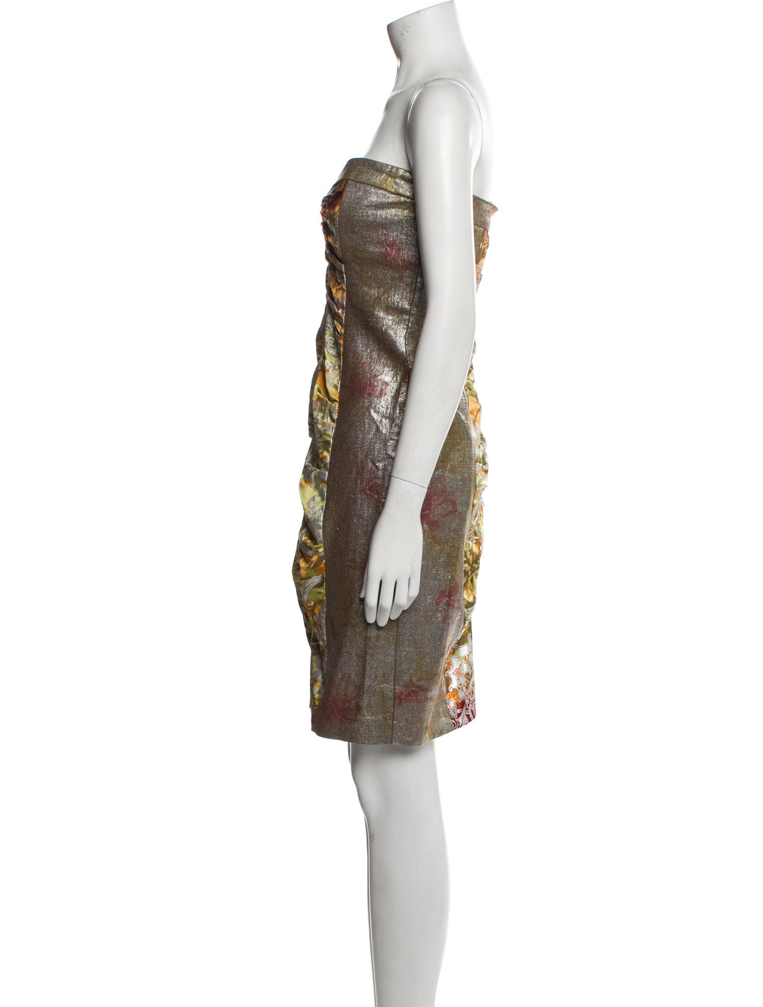 Nicole Miller Silk Knee-Length Dress