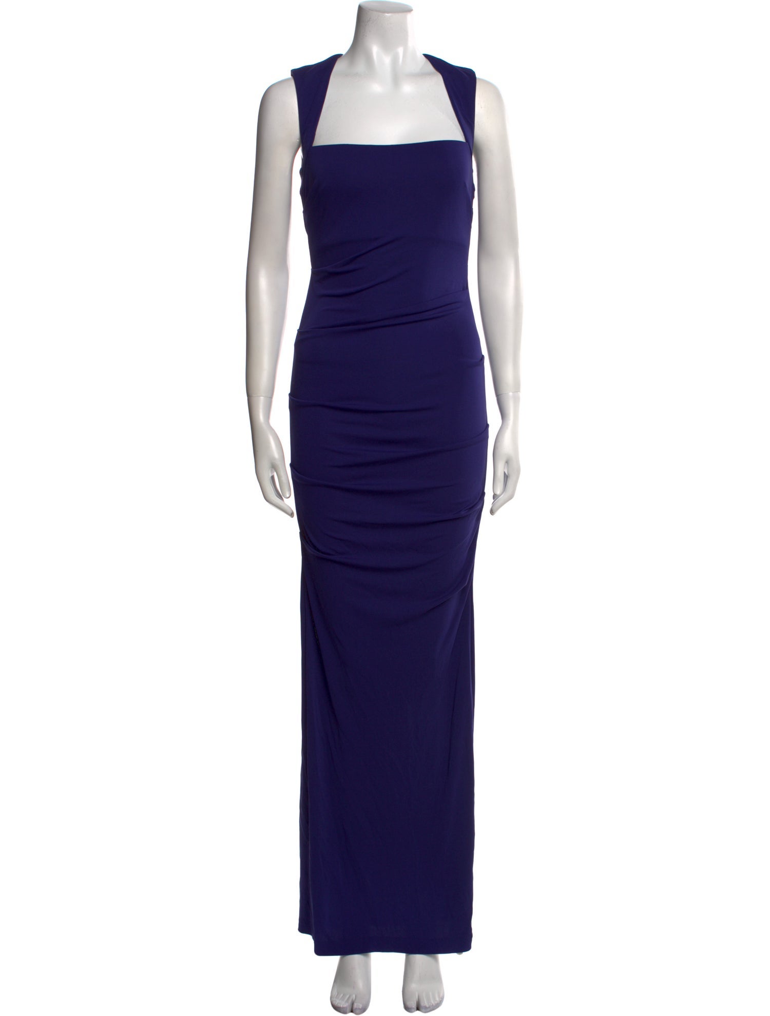 Nicole Miller Square Neckline Long Dress