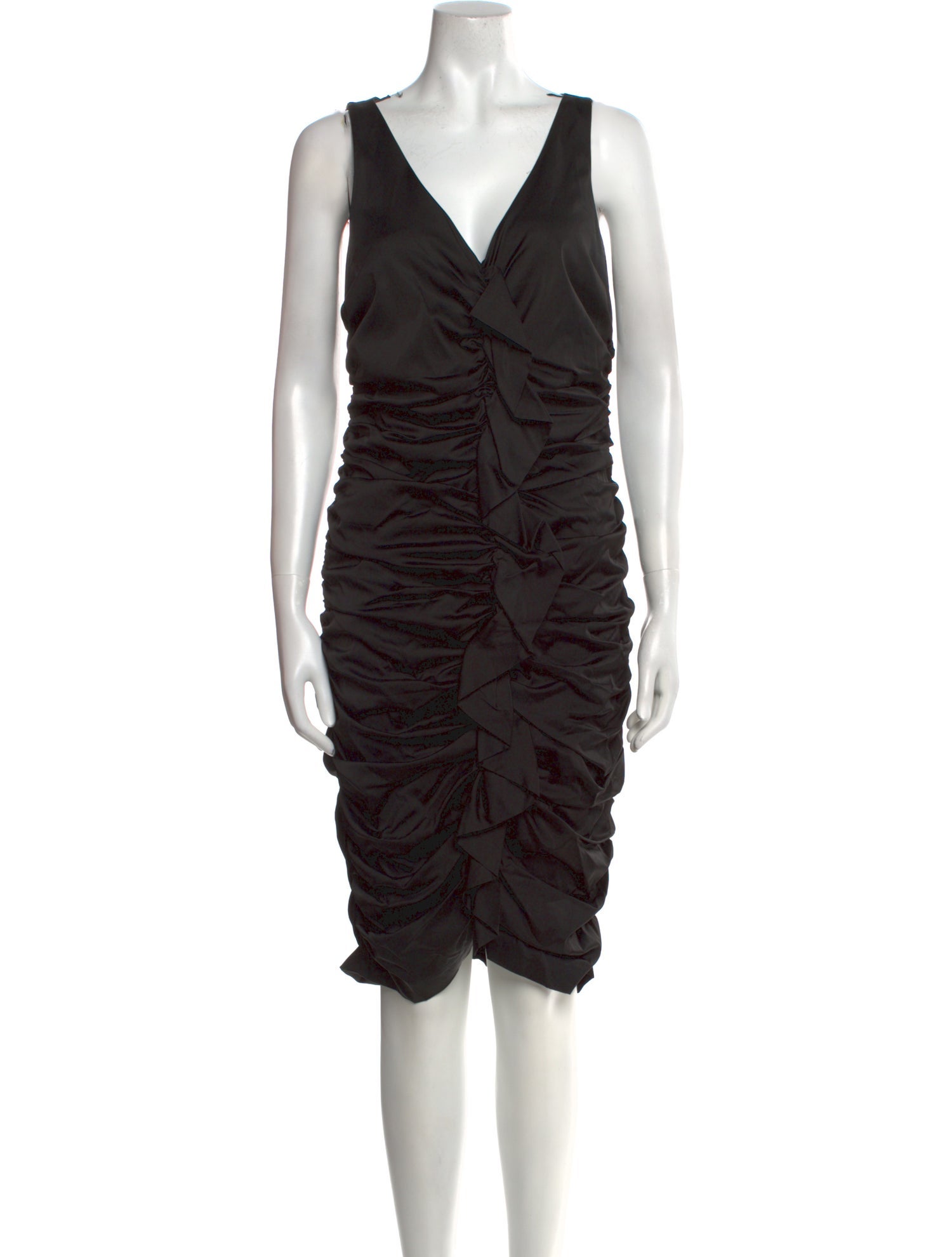 Nicole Miller V-Neck Midi Length Dress