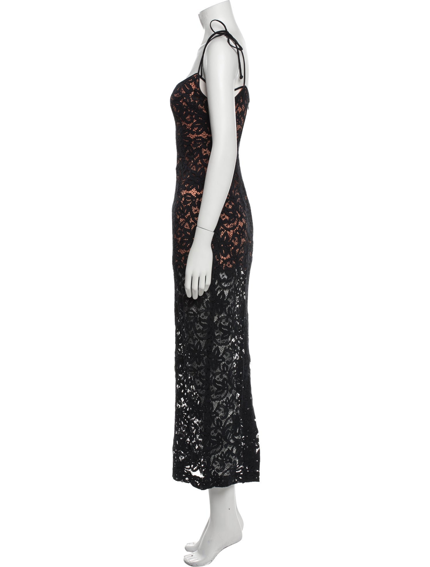 Nicole Miller Lace Pattern Long Dress