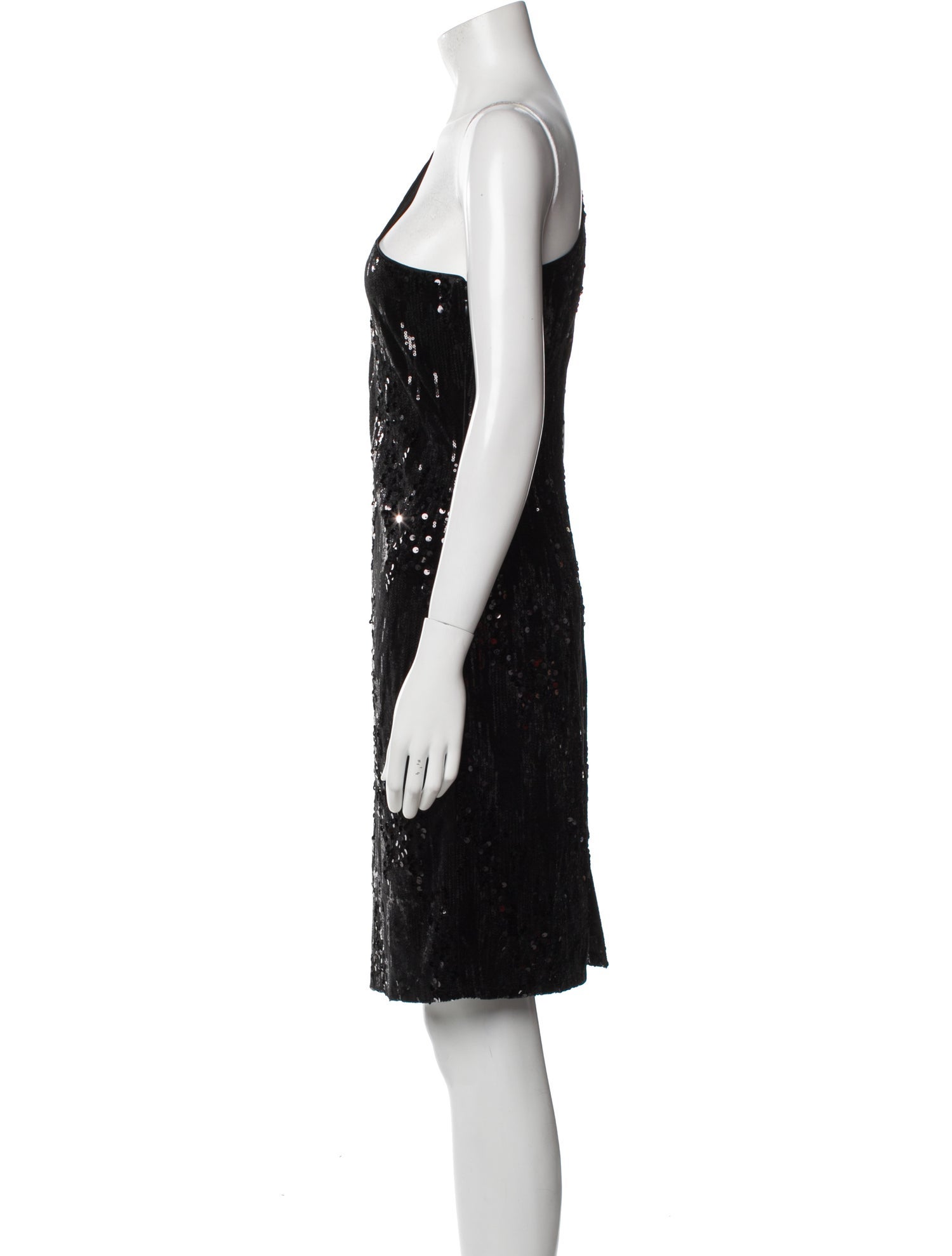 Nicole Miller One-Shoulder Knee-Length Dress