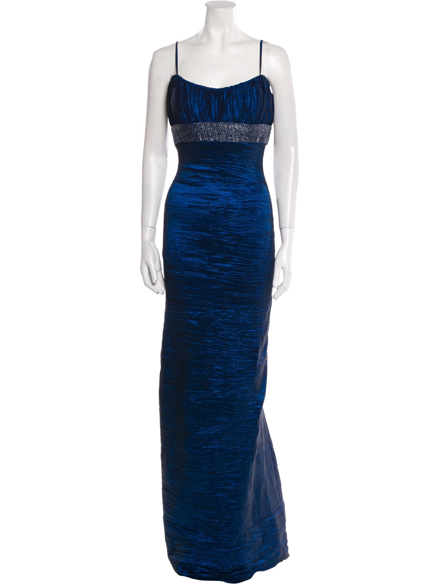 Nicole Miller Square Neckline Long Dress