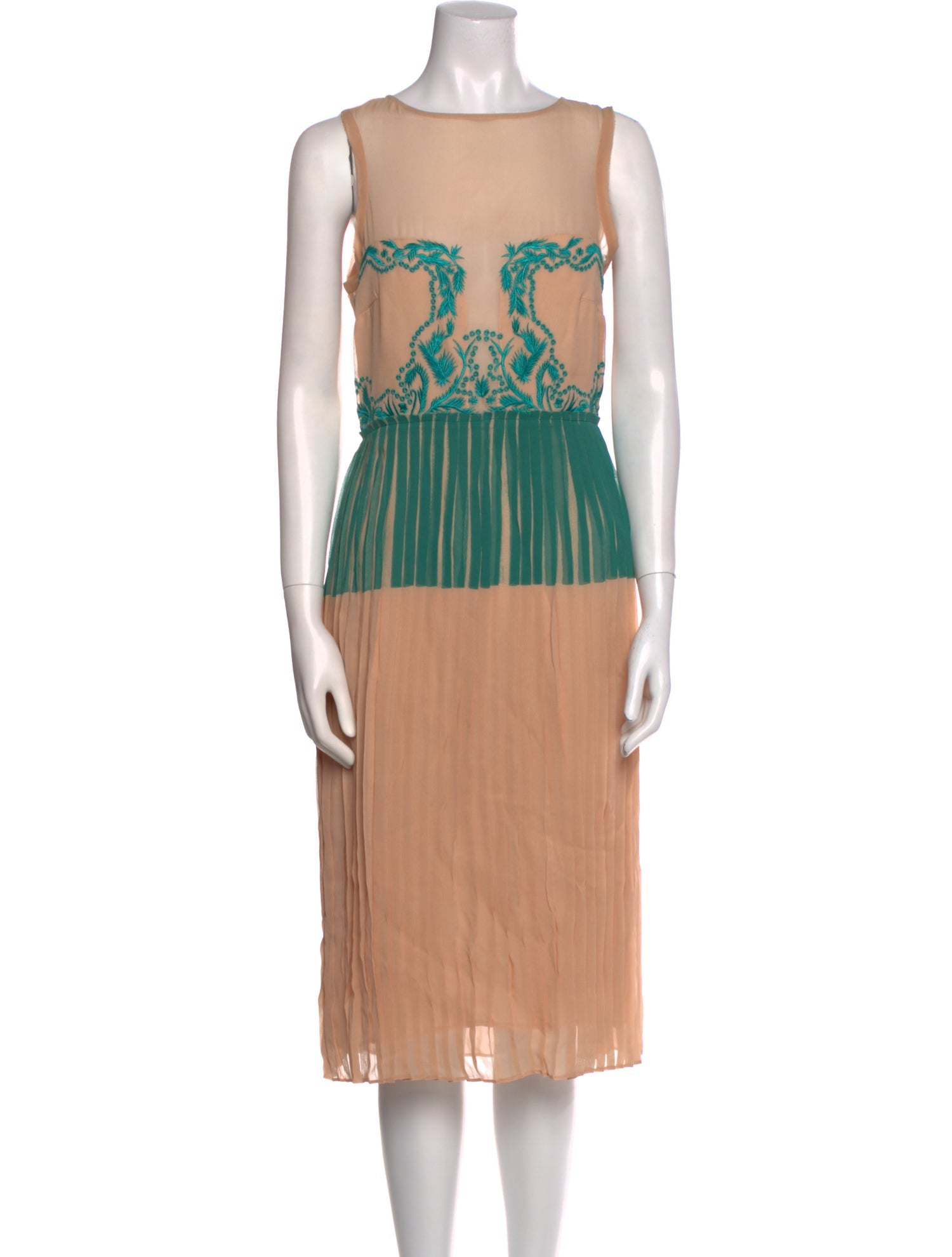 Nicole Miller Silk Knee-Length Dress