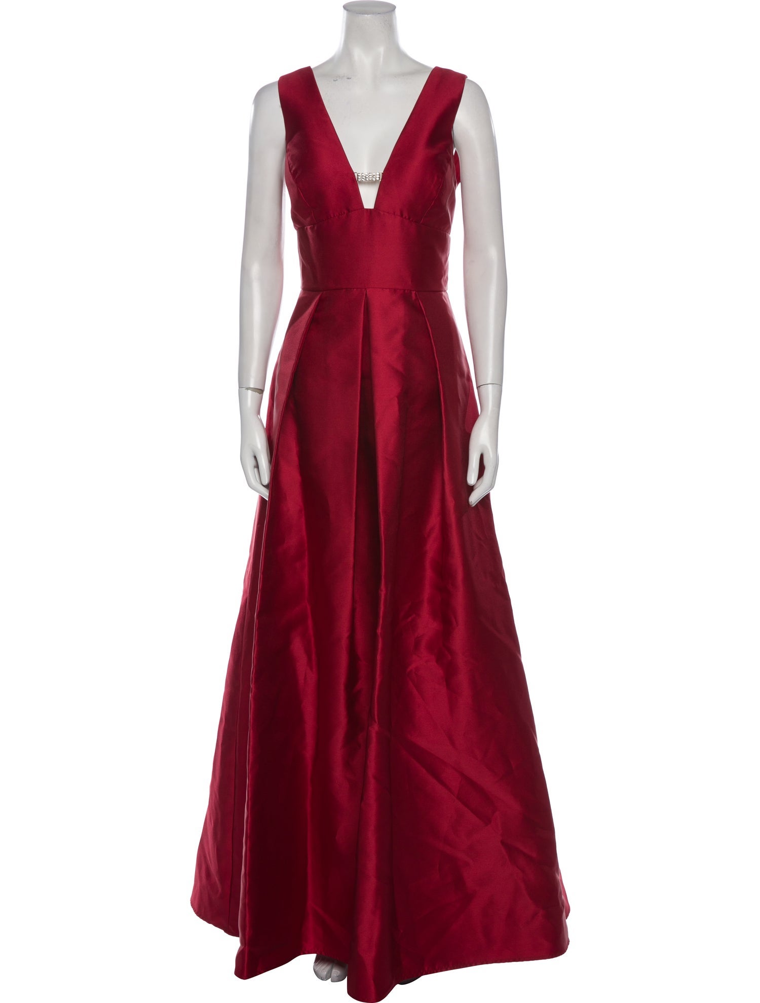 Nicole Miller V-Neck Long Dress