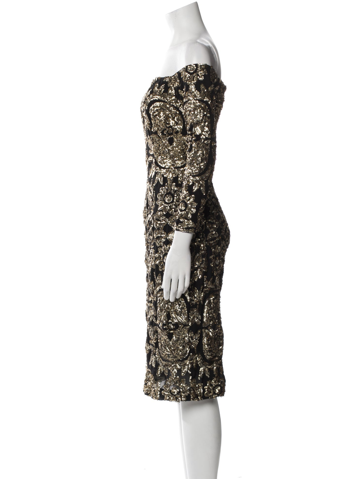 Nicole Miller Printed Knee-Length Dress