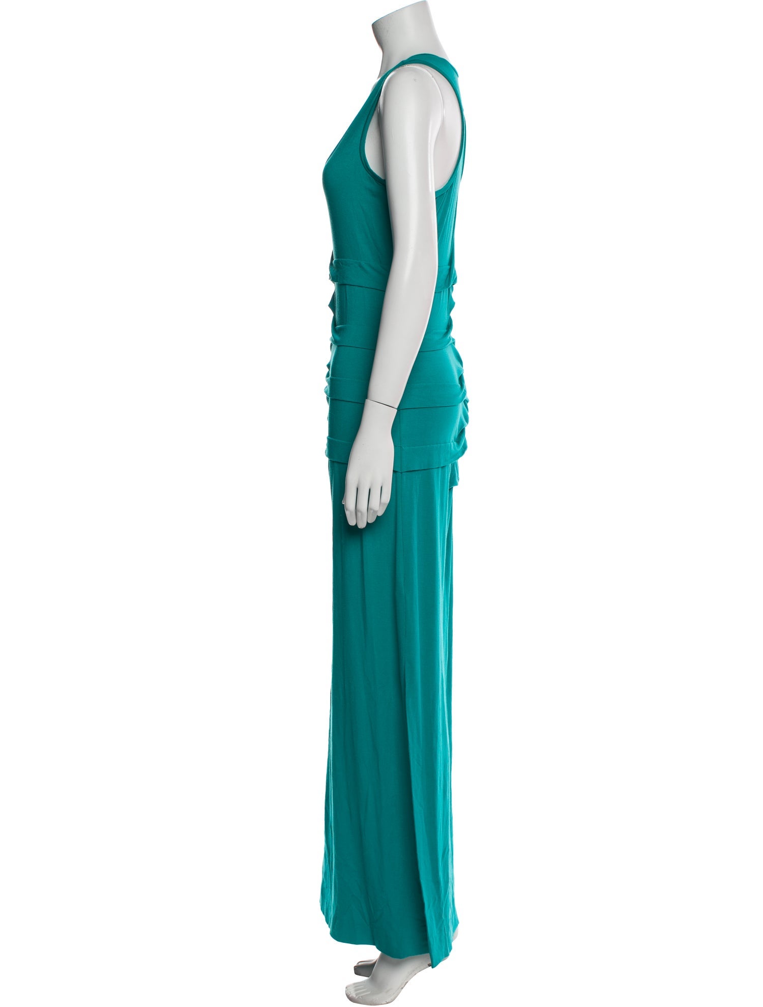Nicole Miller Scoop Neck Long Dress