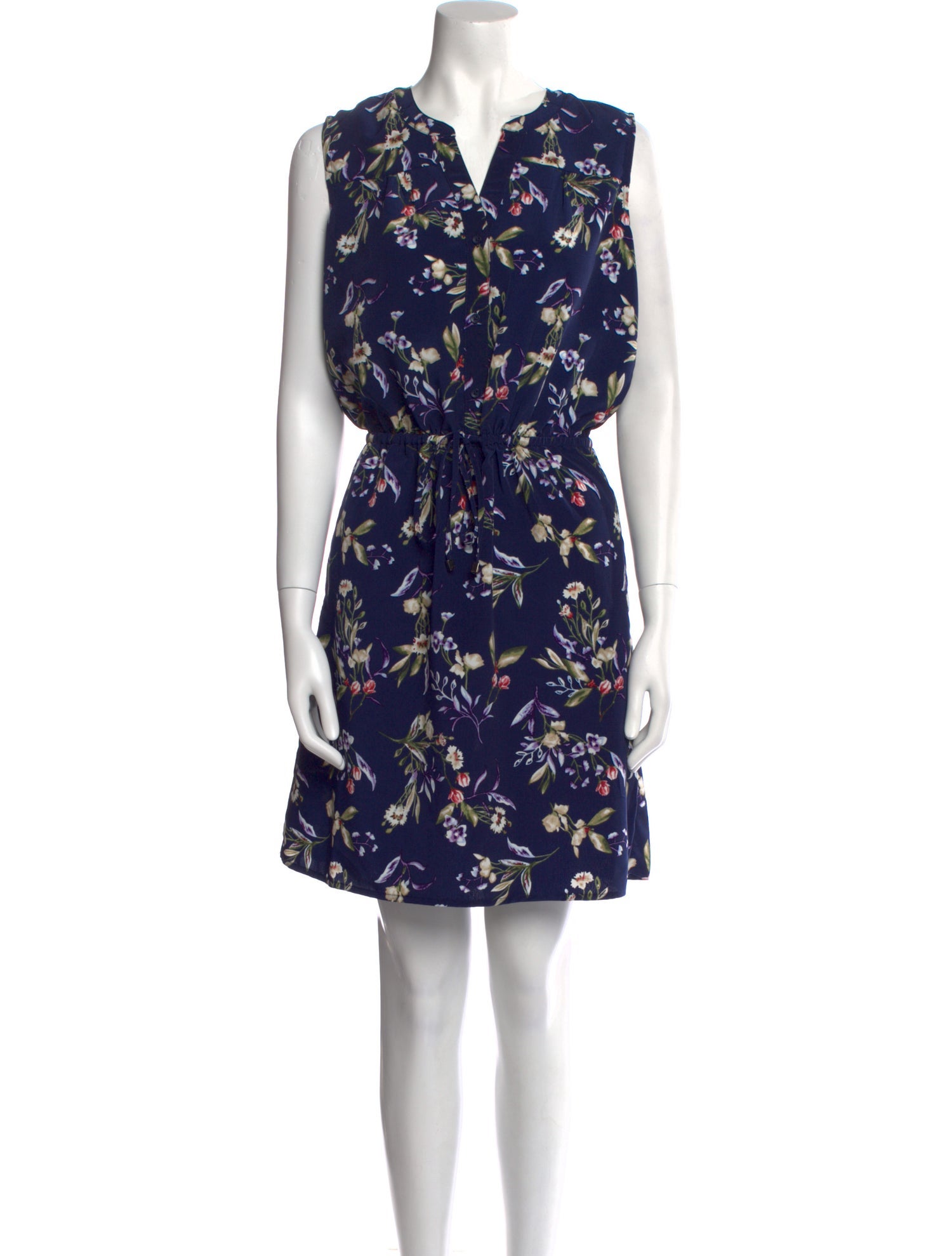 Nicole Miller Floral Print Knee-Length Dress