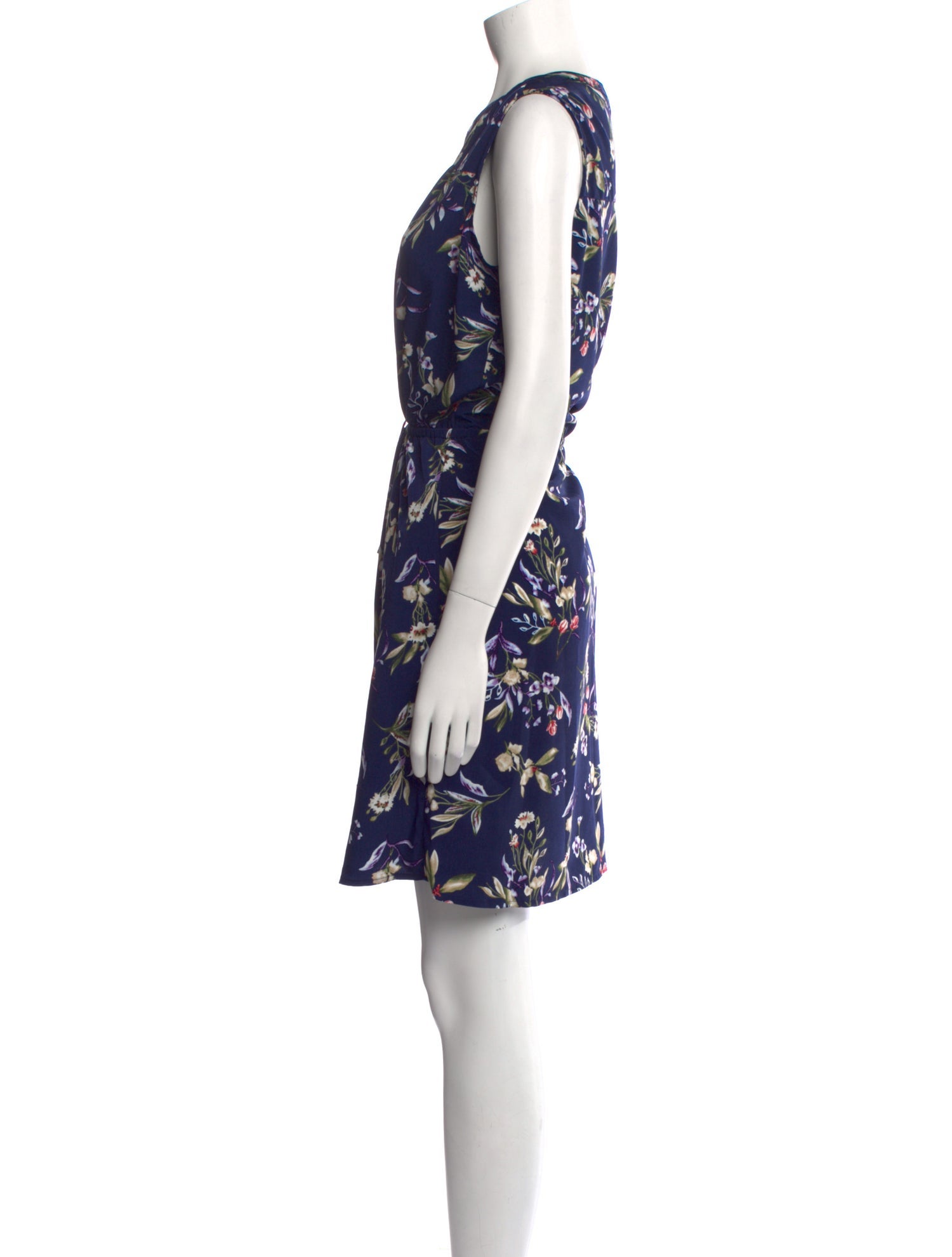 Nicole Miller Floral Print Knee-Length Dress